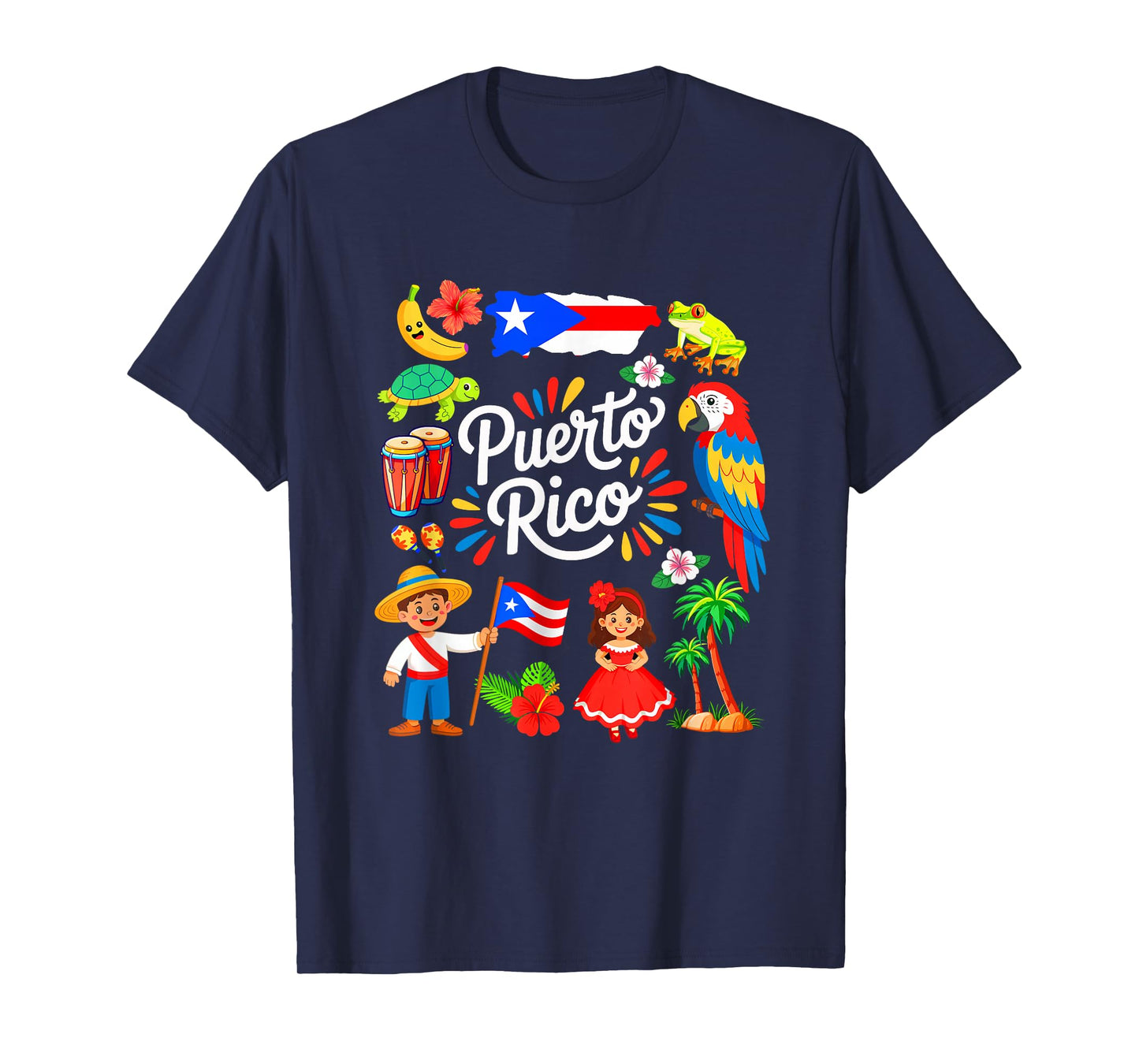 Puerto Rican Culture Outfit Idea Puerto Rico Flag Traveling T-Shirt