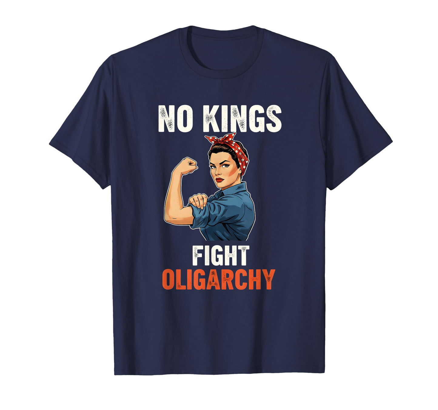 Patriotic No Kings Fight Oligarchy Democracy Protest Women T-Shirt