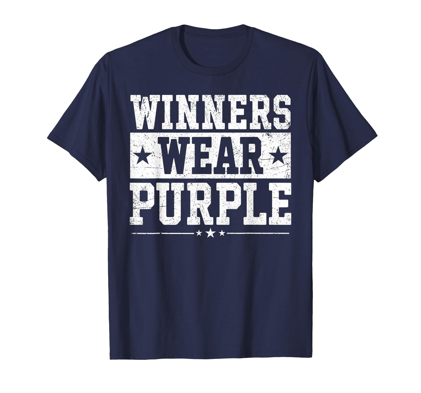 Winners Wear Purple Color War Camp Team Game Competition T-Shirt