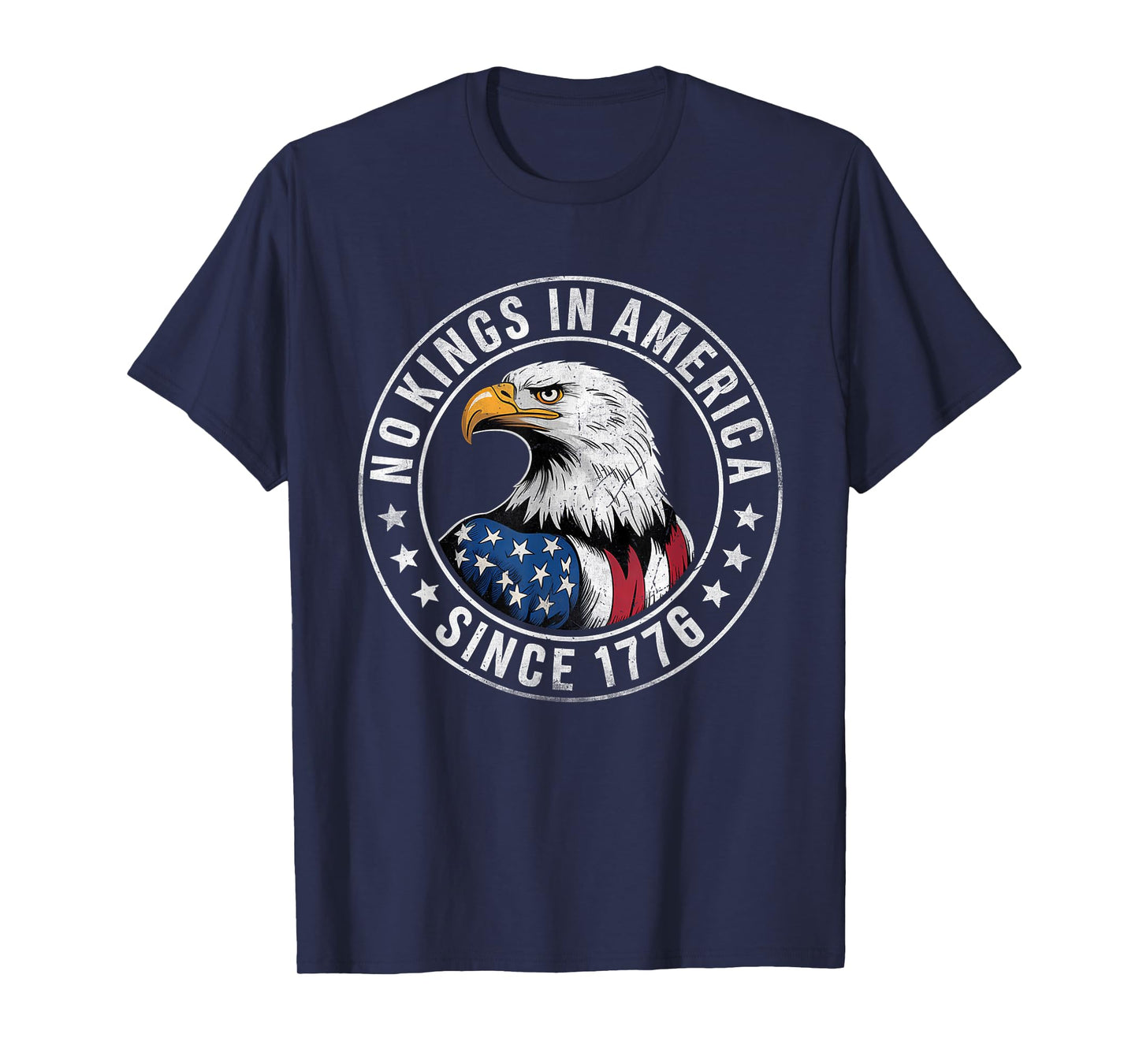 No Kings In America Patriotic Pro-Democracy Protest June 14 T-Shirt