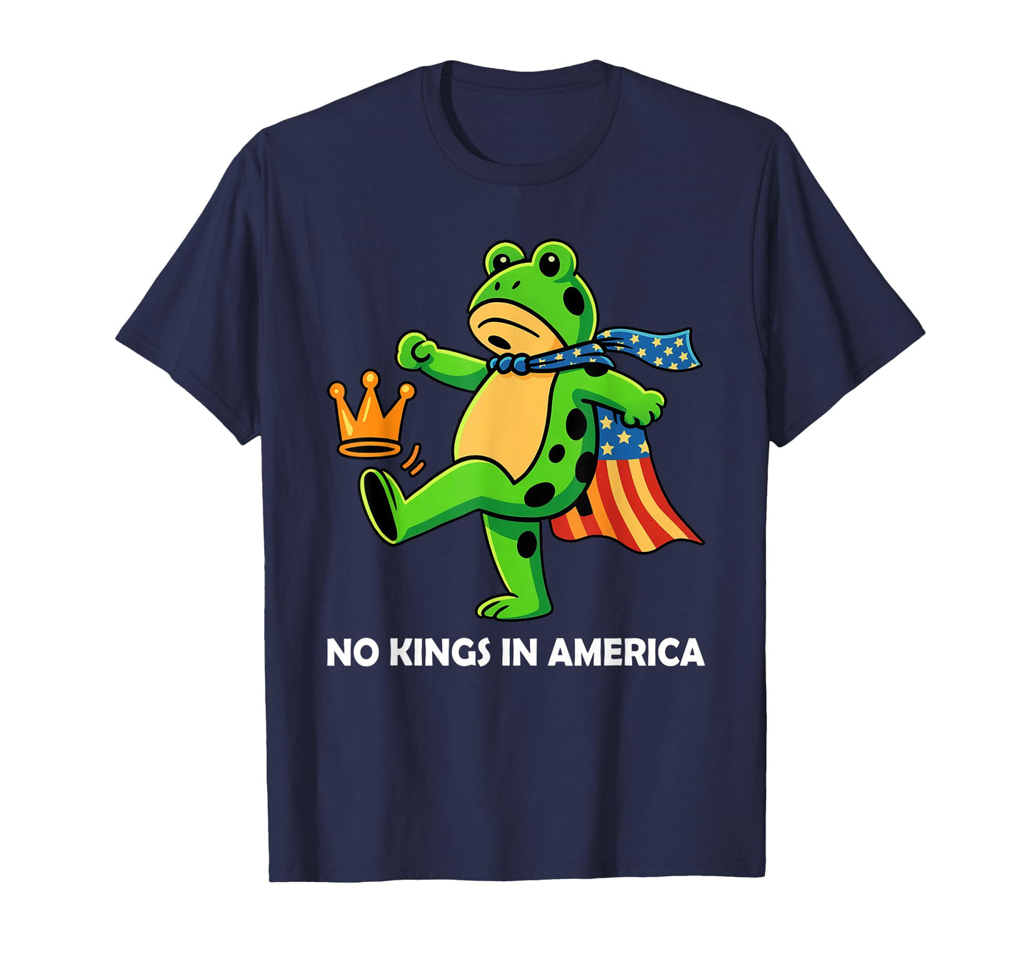 Frog No Kings in America We The People Political T-Shirt
