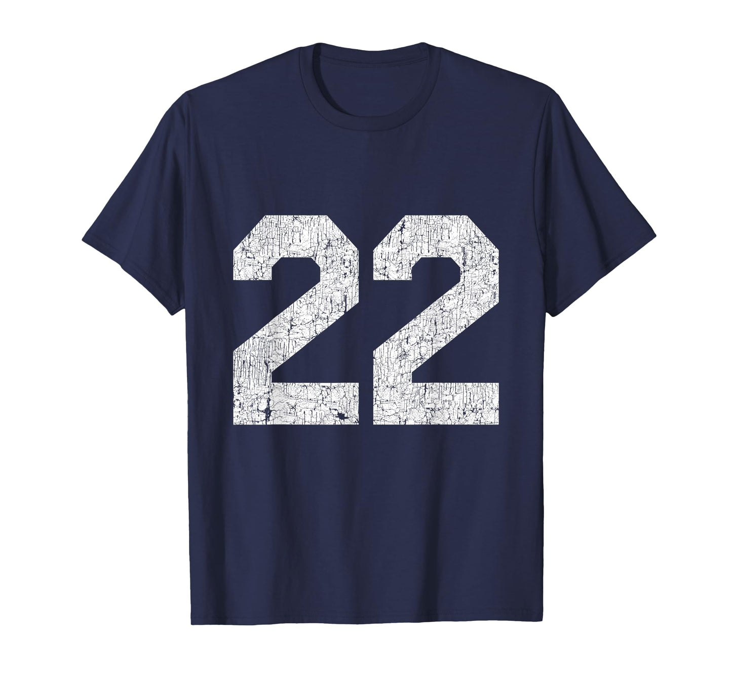 #22 Jersey Uniform Varsity Sports Number, 22nd Birthday T-Shirt