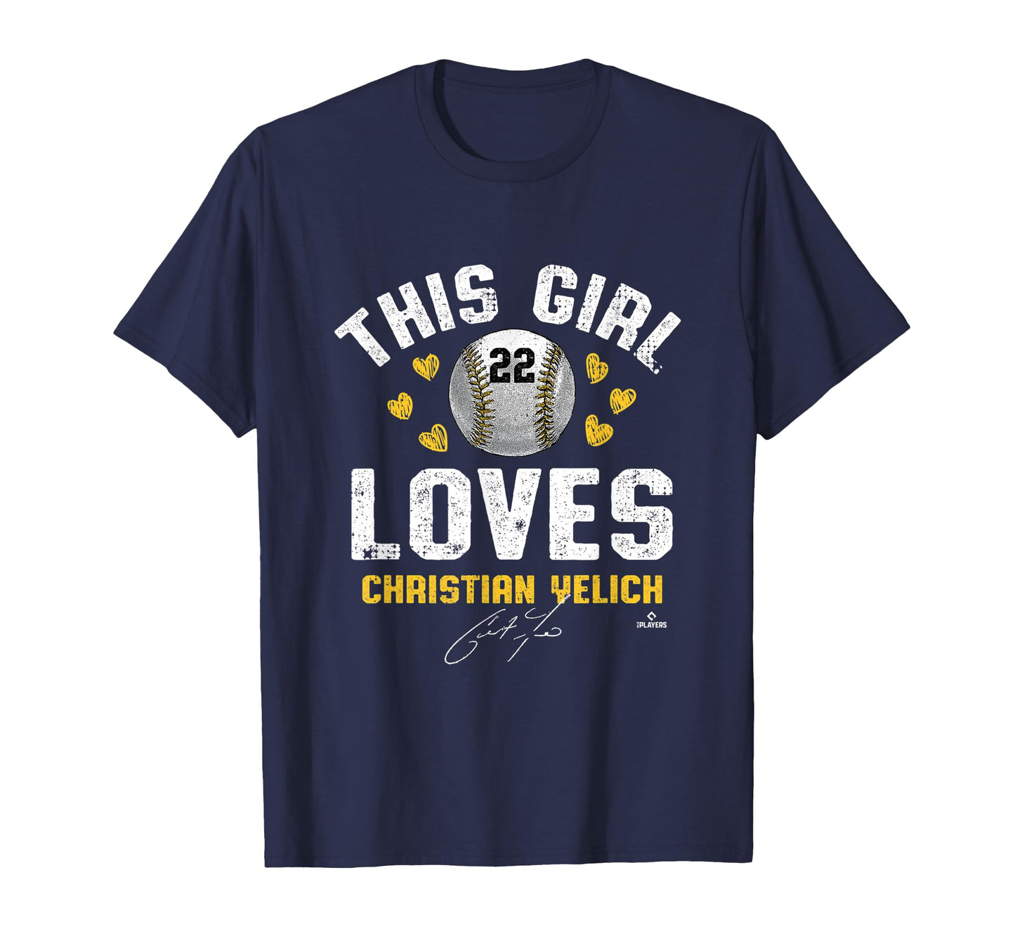 This Girl Loves Christian Yelich Milwaukee MLBPA T-Shirt