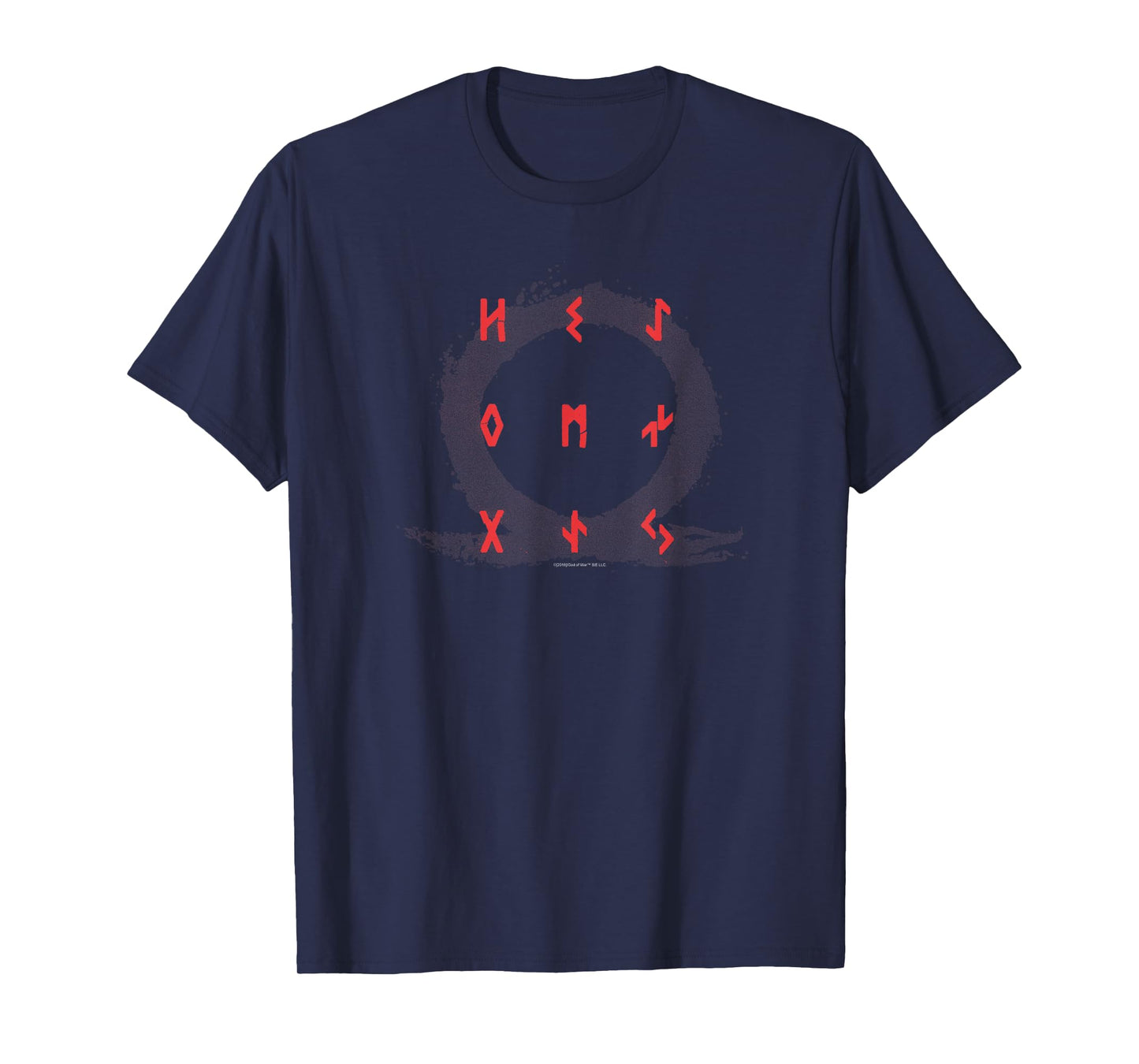 God of War Red Icon with Runes T-shirt T-Shirt
