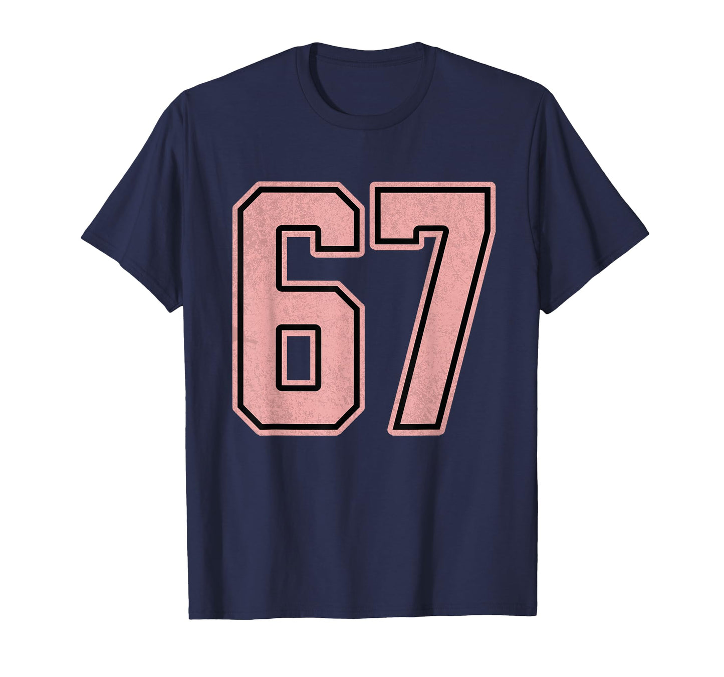 6 7 six Seven Baseball Number 67 Funny Meme tee for Women T-Shirt