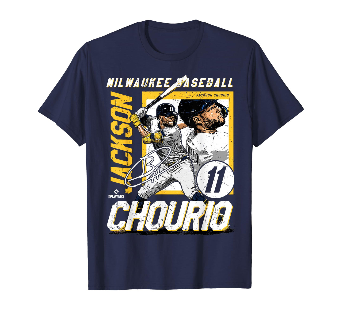 Jackson Chourio | Milwaukee MLB Baseball Player | MLBJCH203M T-Shirt