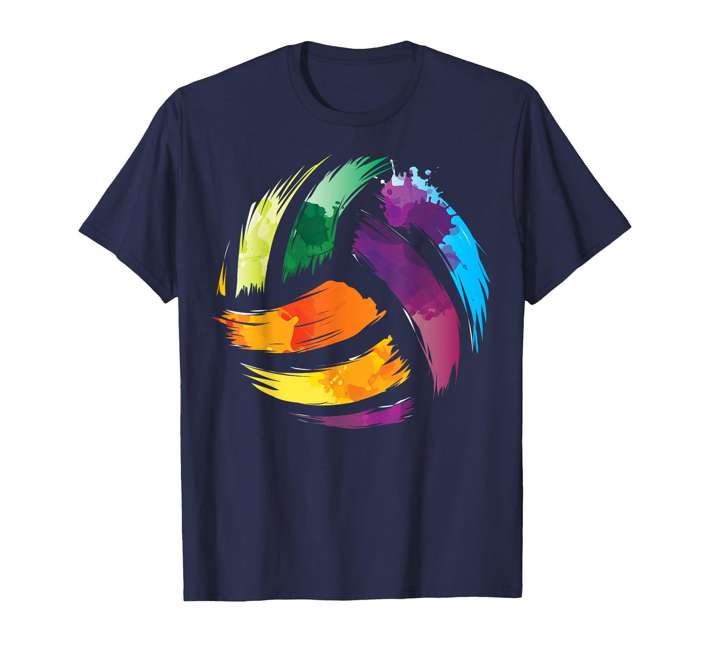 Colorful Volleyball | Cute Colorsplash Ball Gift T-Shirt