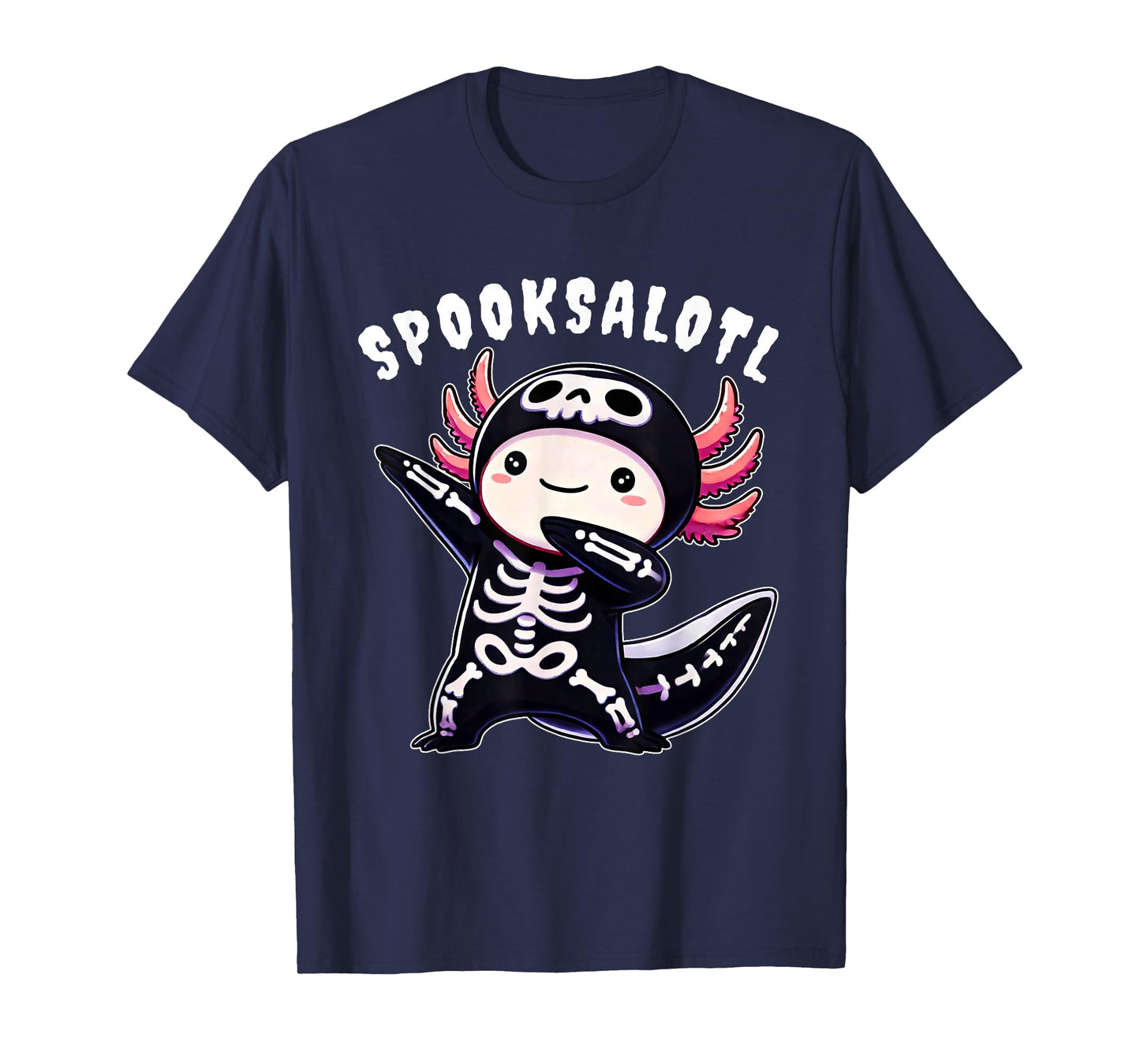 Funny Axolotl Halloween Shirt for Kids Boys Girls Youth T-Shirt