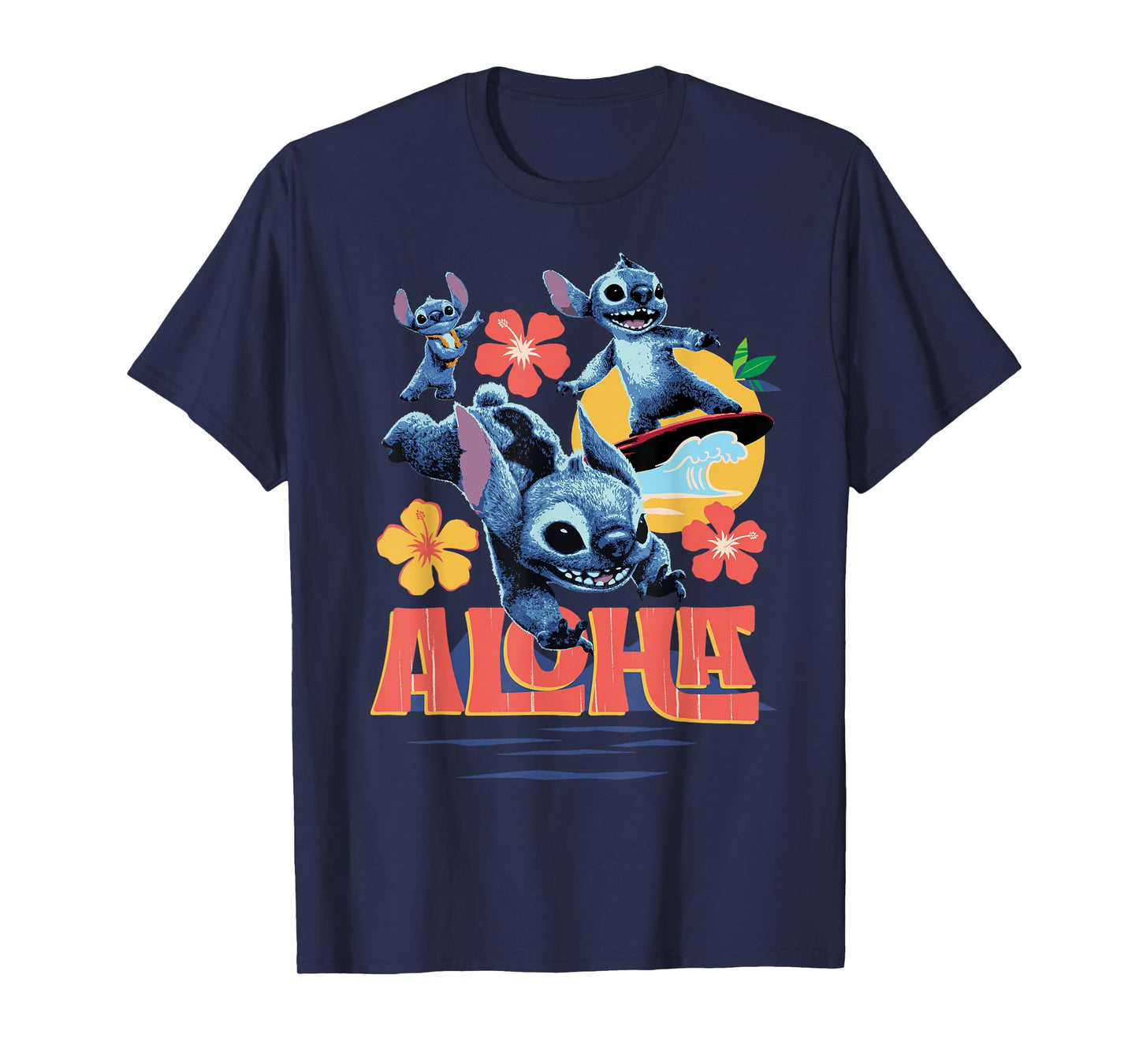 Disney Lilo & Stitch Live-Action Movie Tropical Aloha Stitch T-Shirt