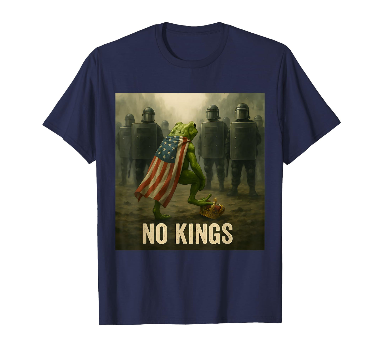 Portland Frog Protest Retro Vintage Resist No Kings T-Shirt