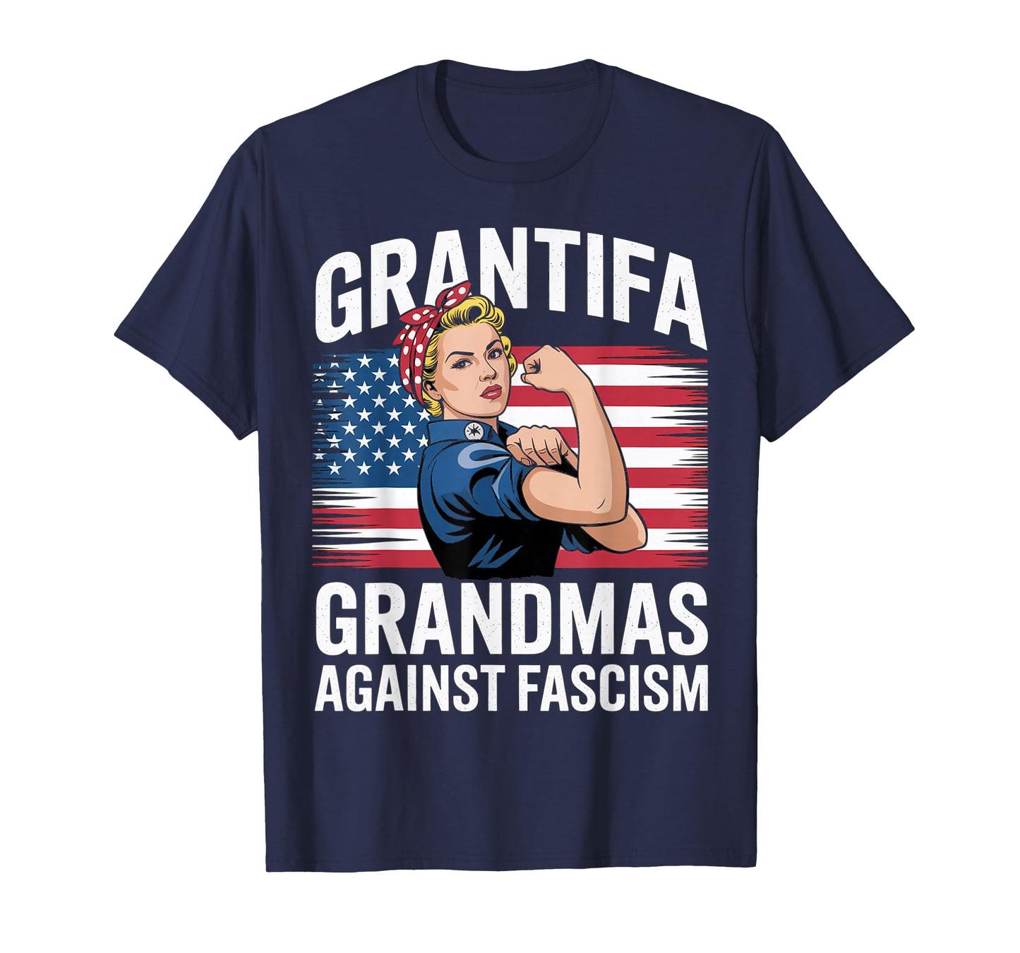 Grantifa Grandmas Against Fascism Flag Resist No Kings 50501 T-Shirt
