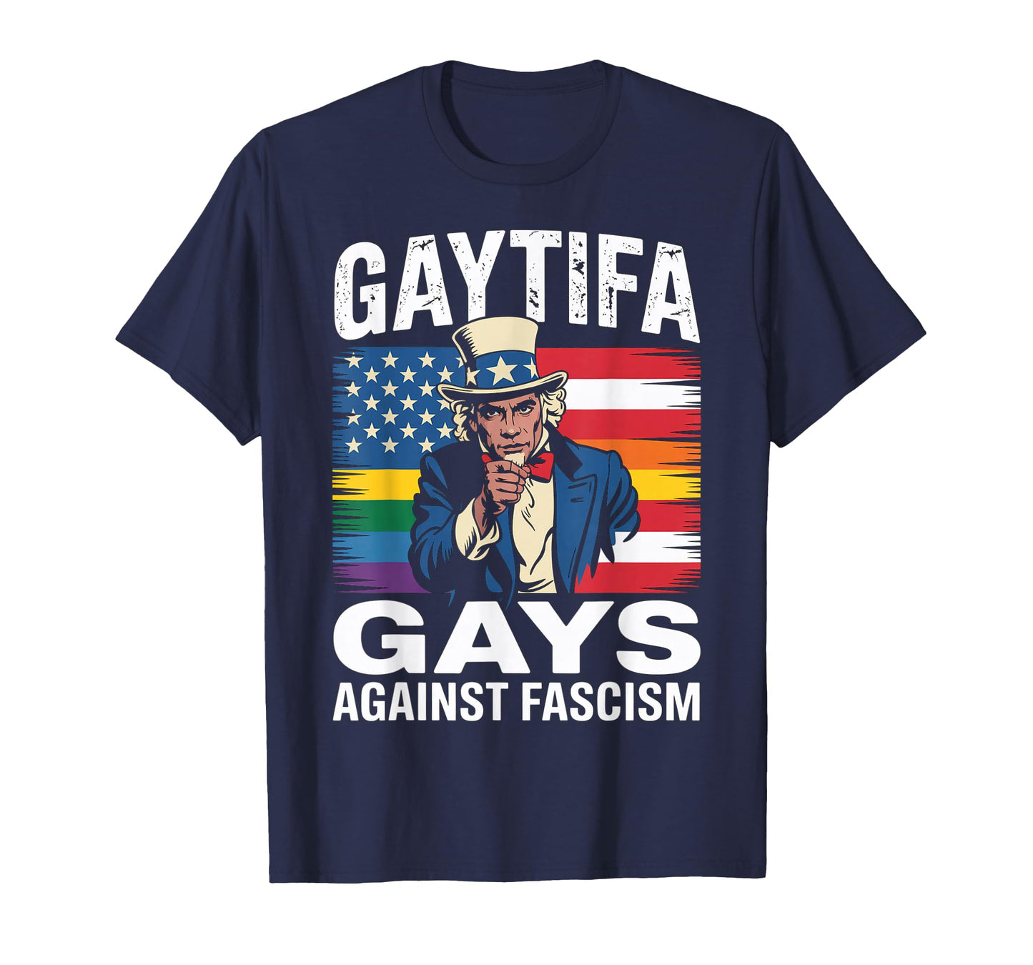 Gaytifa Black Gays Against Fascism Resist No Kings LGBTQ T-Shirt