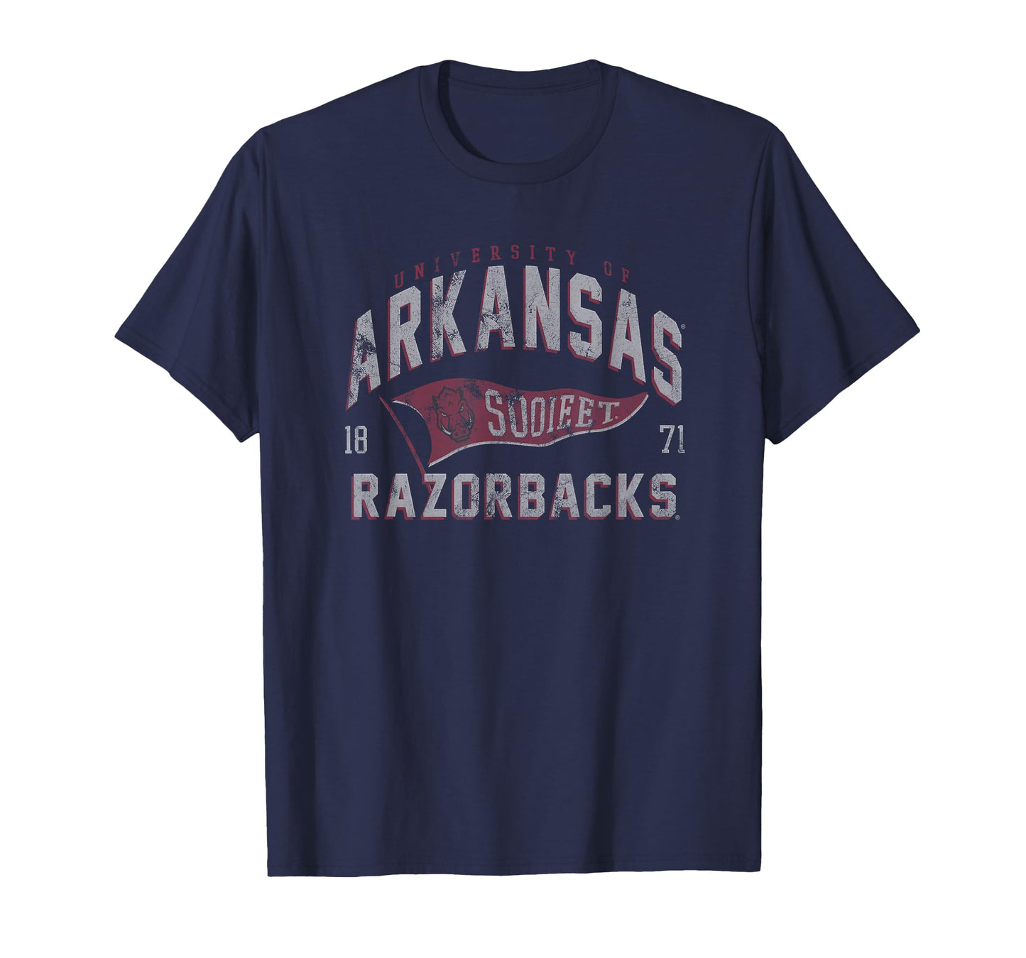 University of Arkansas Razorbacks Distressed Spirit Flag T-Shirt