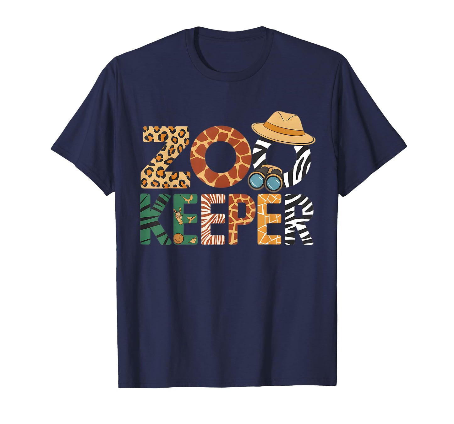 Zookeeper Costume Art Animals Safari Savanna Zoo Keeper T-Shirt