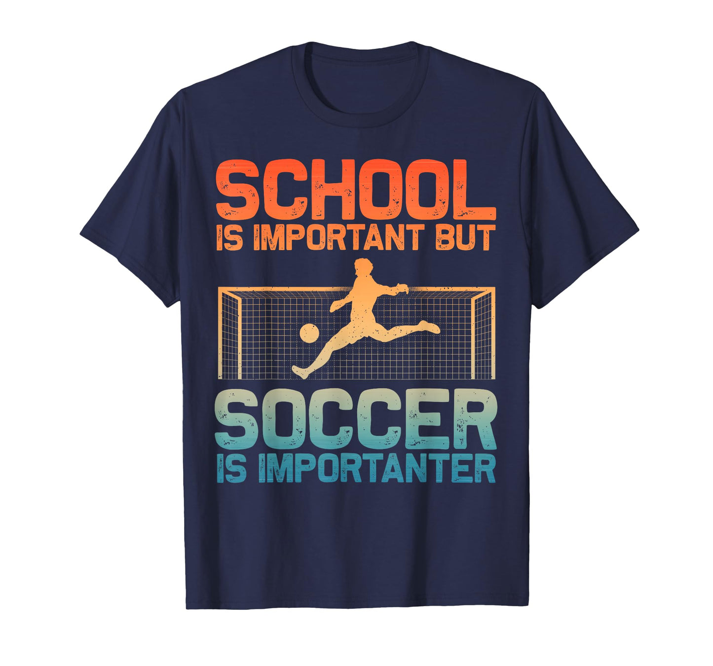 Funny Soccer Art for Boys Girls Men Women Gag Soccer Player T-Shirt