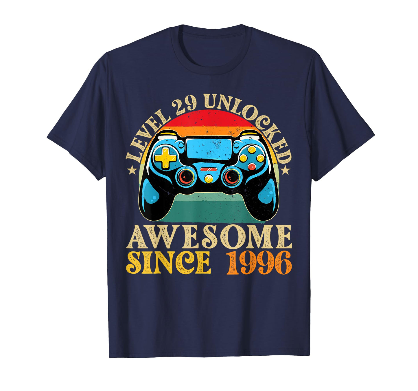 Level 29 Unlocked Awesome Since 1996 29th Birthday Gamer T-Shirt