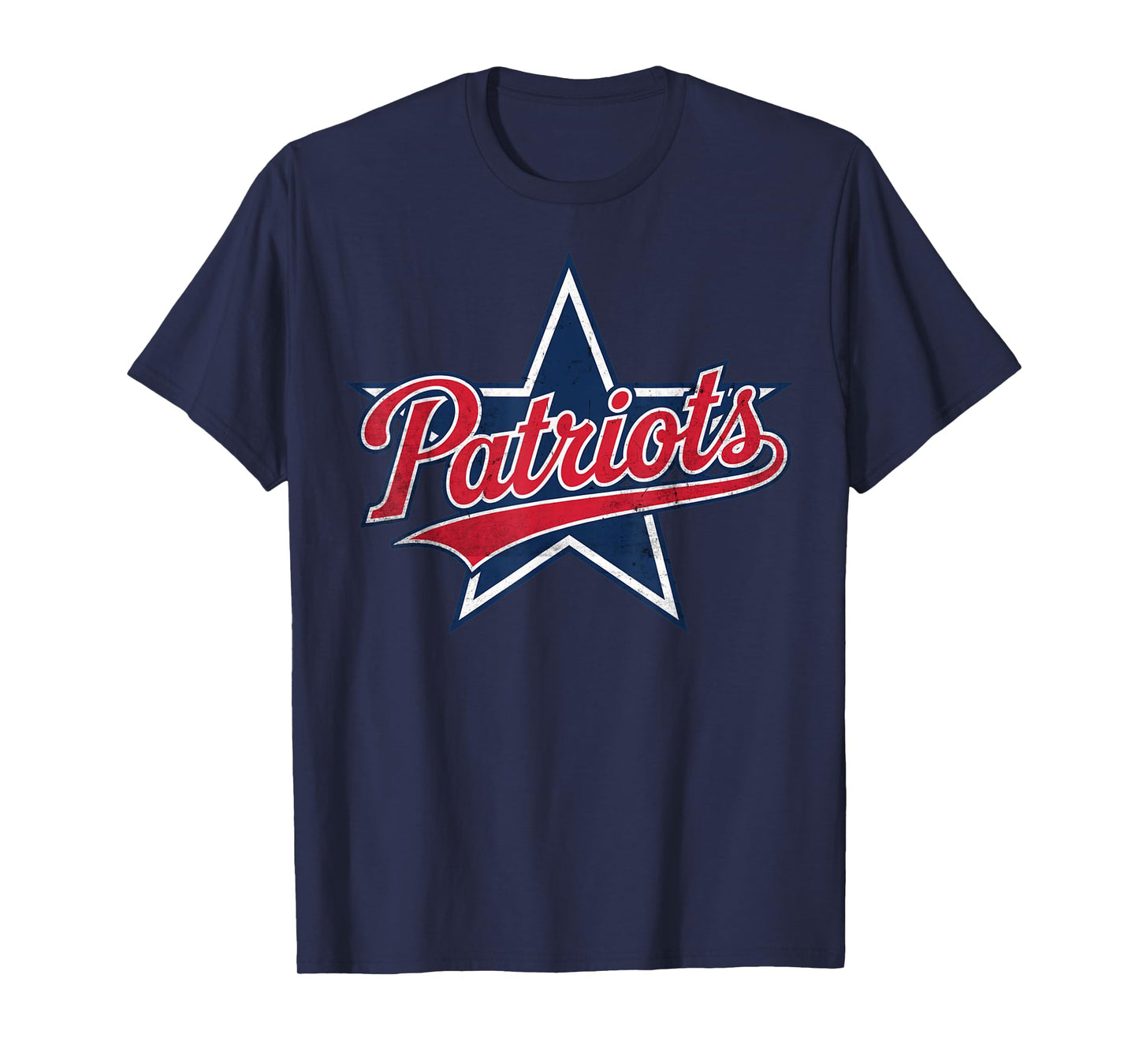 Patriots American Blue And Red Saying distress US flag color T-Shirt