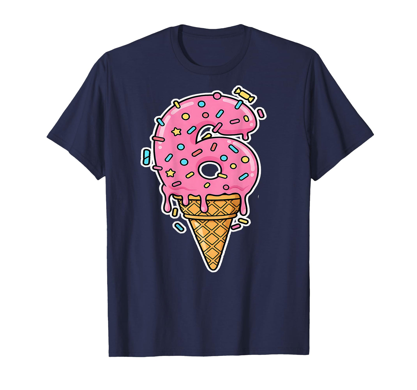 Number 6 Shirt Costume Adult Pink for Women Men Kids Back T-Shirt