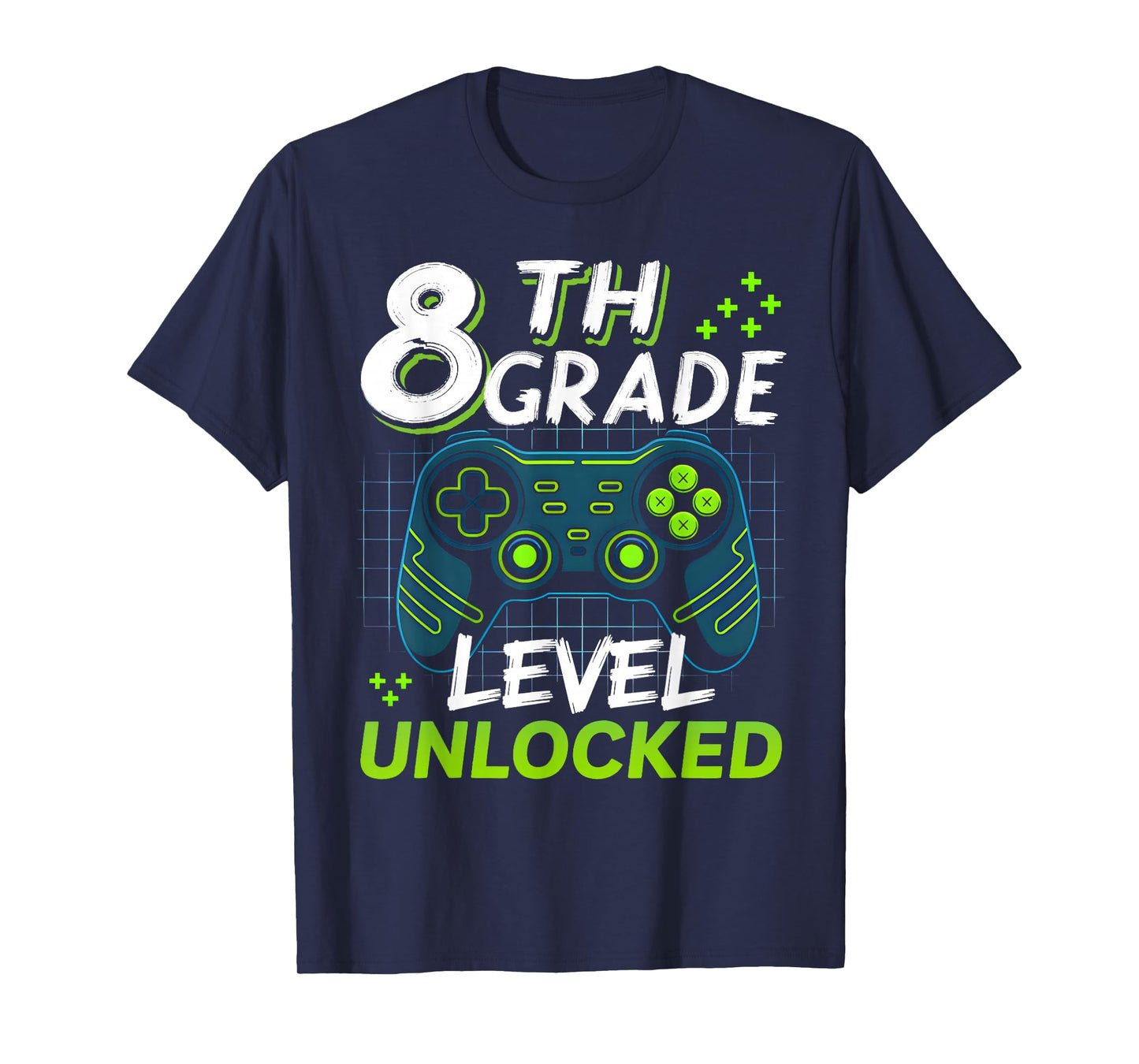 Back to School 8th Grade Boys Gamer First Day School Level T-Shirt