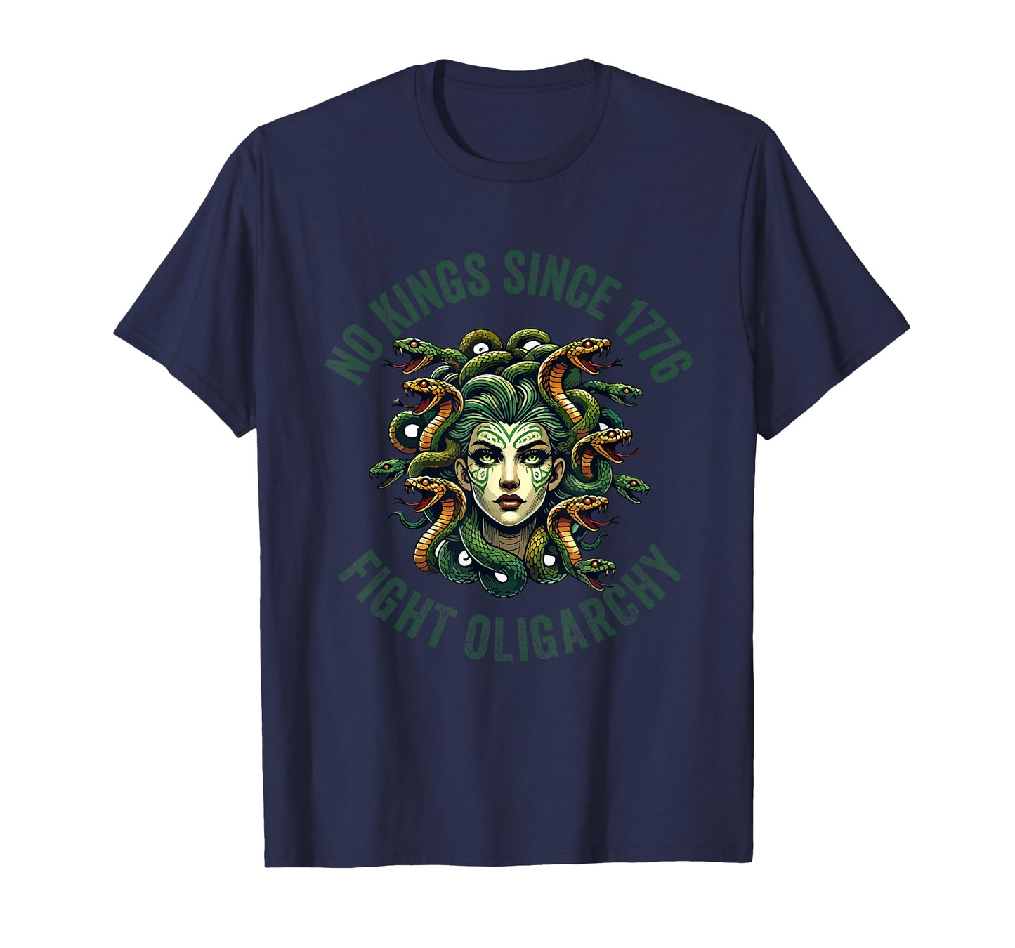 no kings fight oligarchy 4th of July feminist patriot women T-Shirt