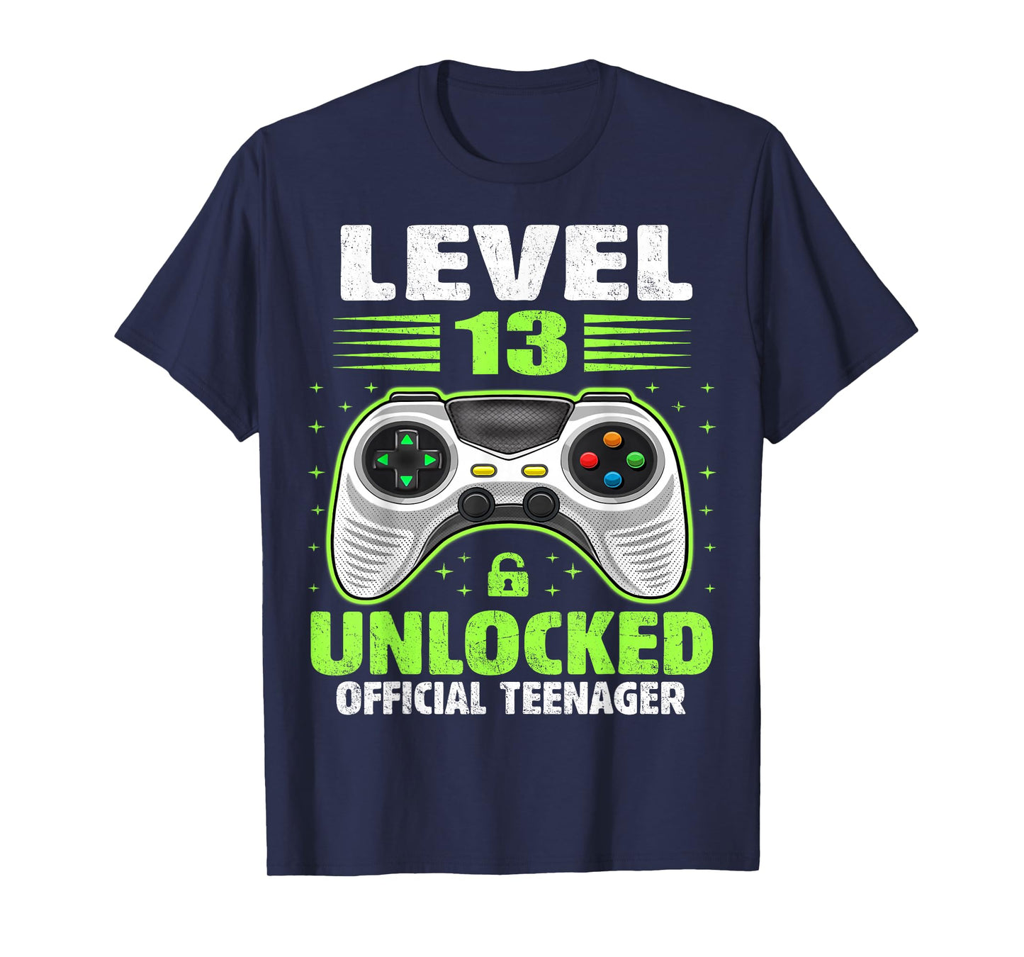 Official Teenager 13th Birthday Level 13 Unlocked T-Shirt