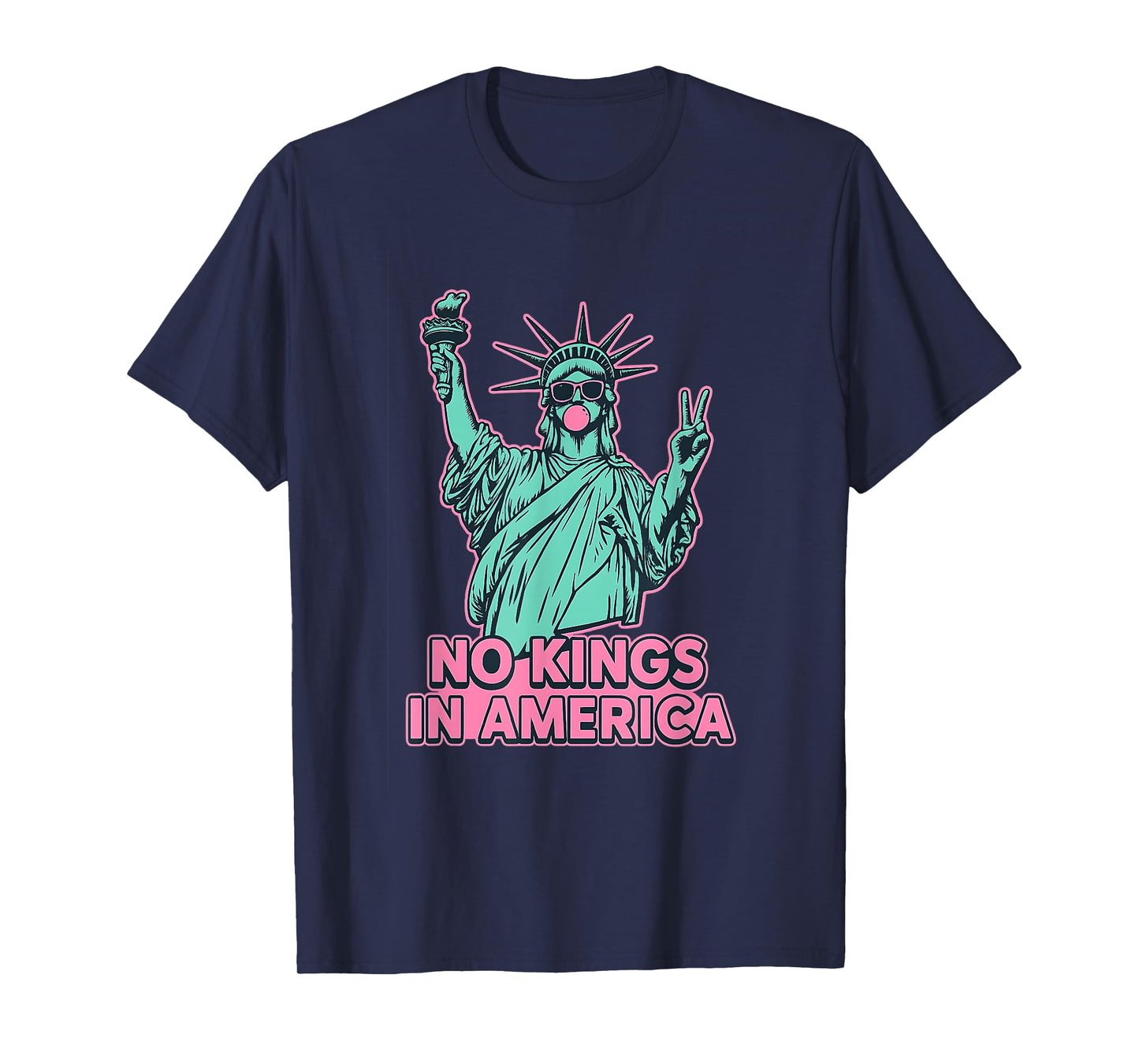 No Kings in America Statue Liberty Usa women's girl T-Shirt