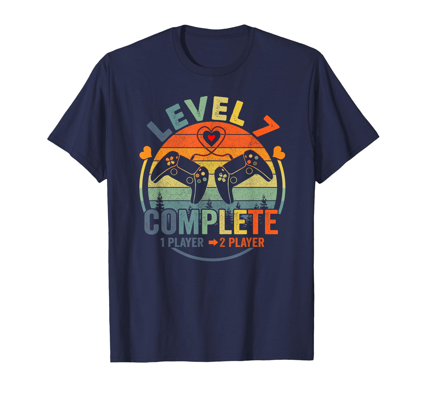 Gamer 7th Wedding Anniversary Level 7 Complete Anniversary T-Shirt