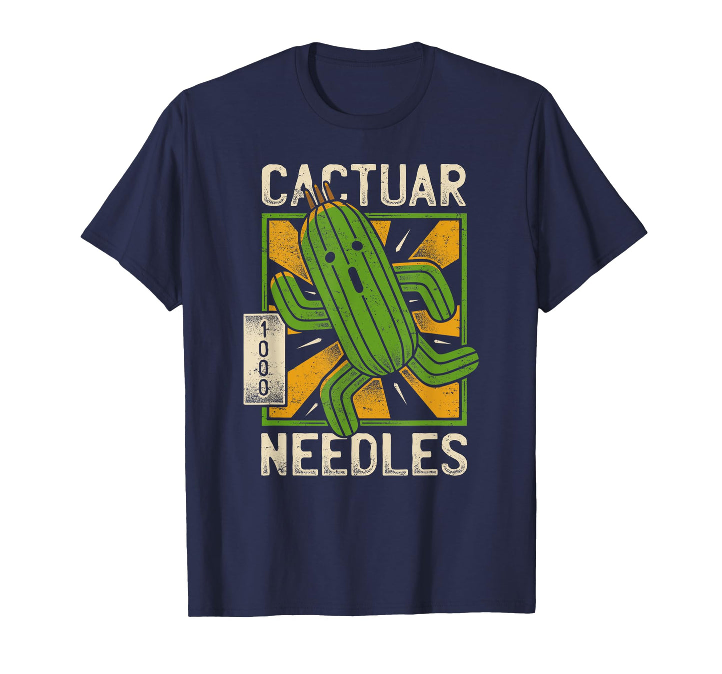 Vintage Cactuar Needles Lover Cactus Plants Gaming Run T-Shirt