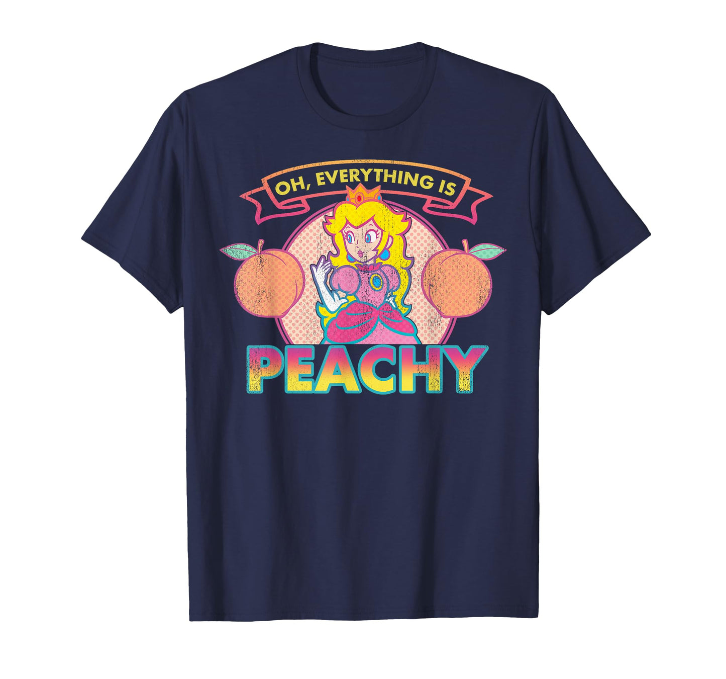 Super Mario Princess Peach Everything Peachy Graphic T-Shirt T-Shirt