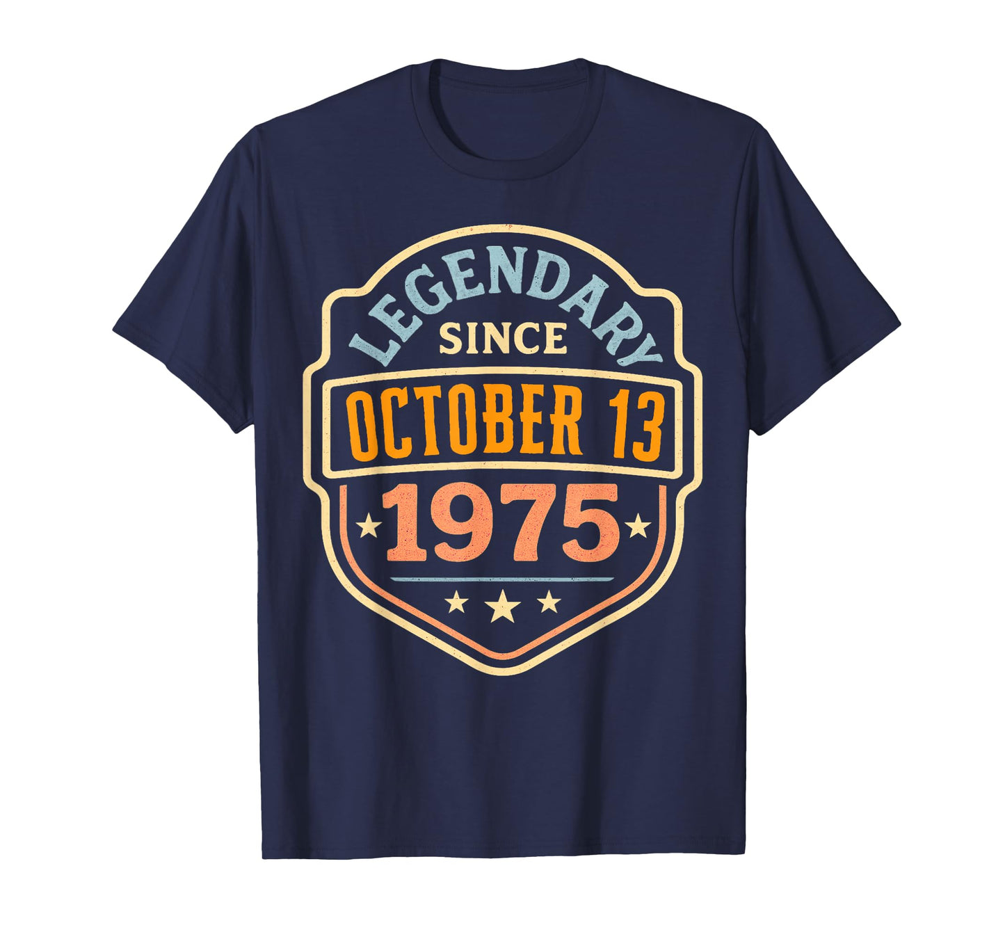 October 1975 Legendary Since October 13 Vintage Birthday T-Shirt