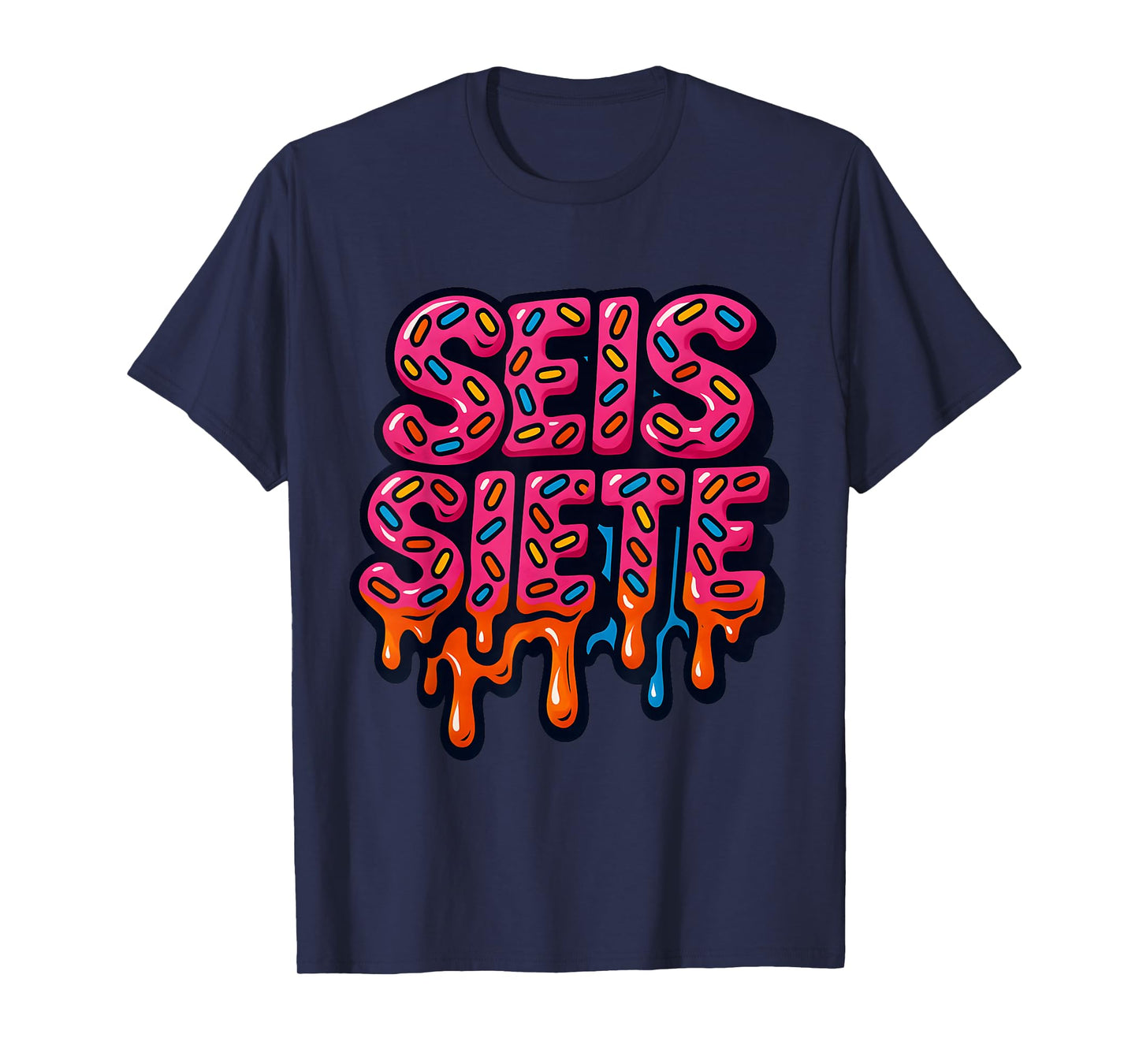 67 Six Seven SEIS Seven Spanish Brainrot Viral Meme T-Shirt