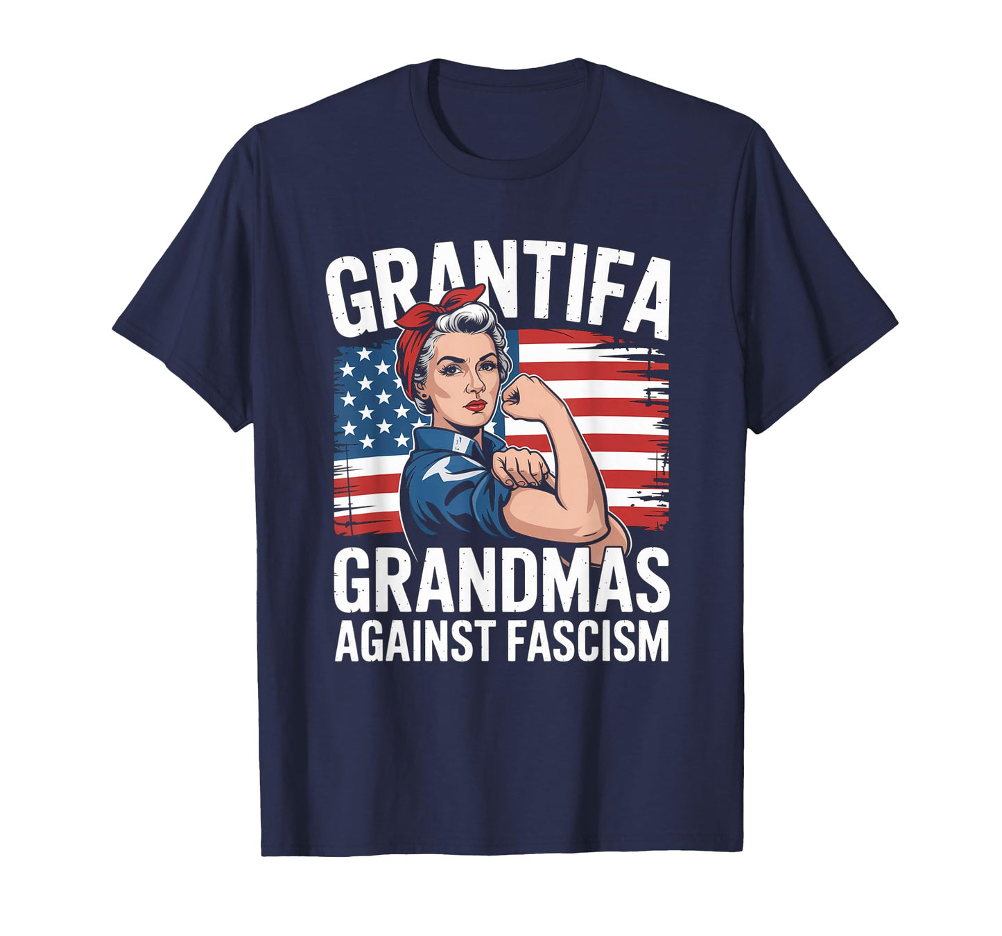 Grantifa Grandmas Against Fascism Flag Resist No Kings 50501 T-Shirt