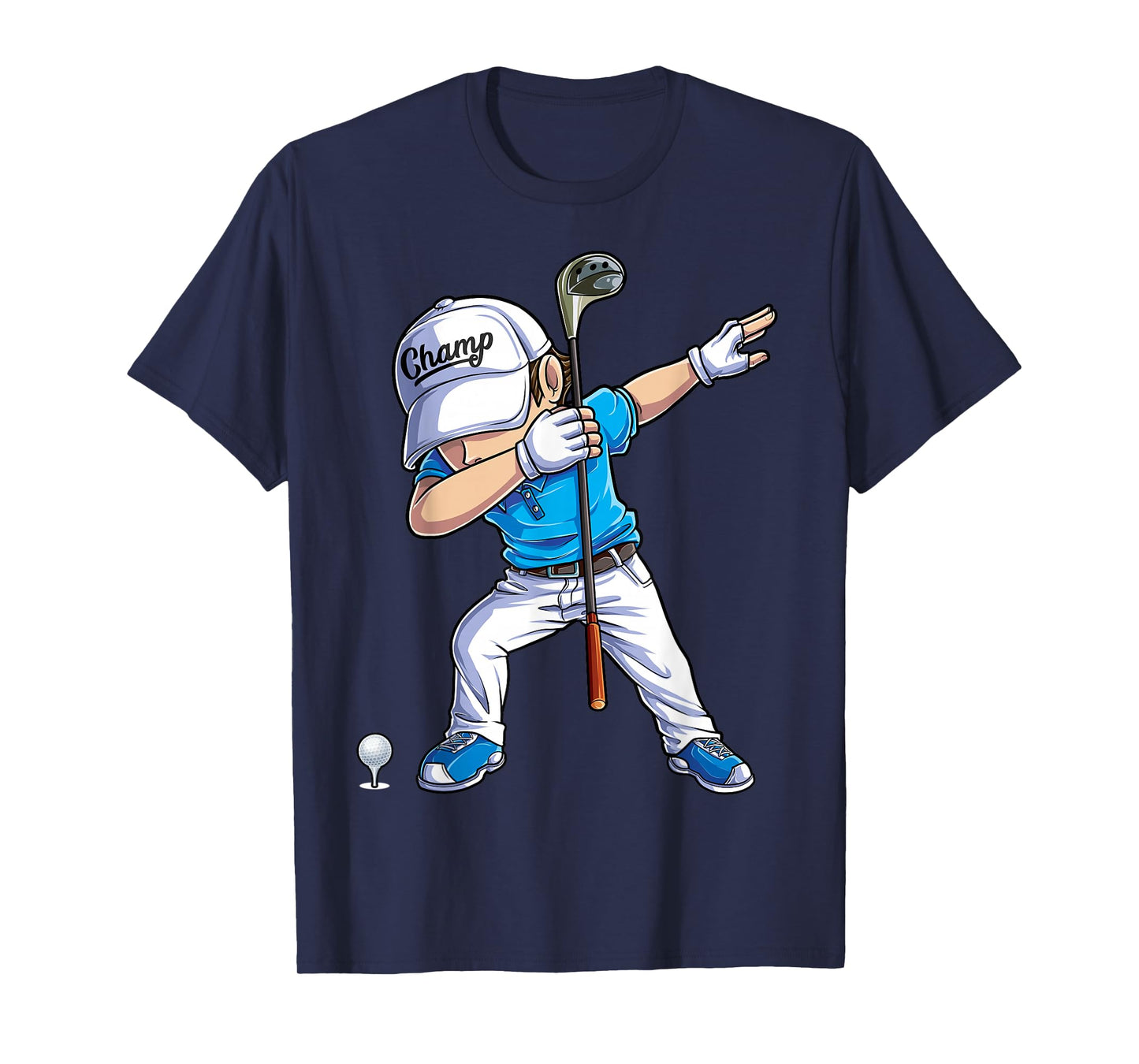 Dabbing Golf Player Golfer Golfing Funny Kids Boys Dab Dance T-Shirt