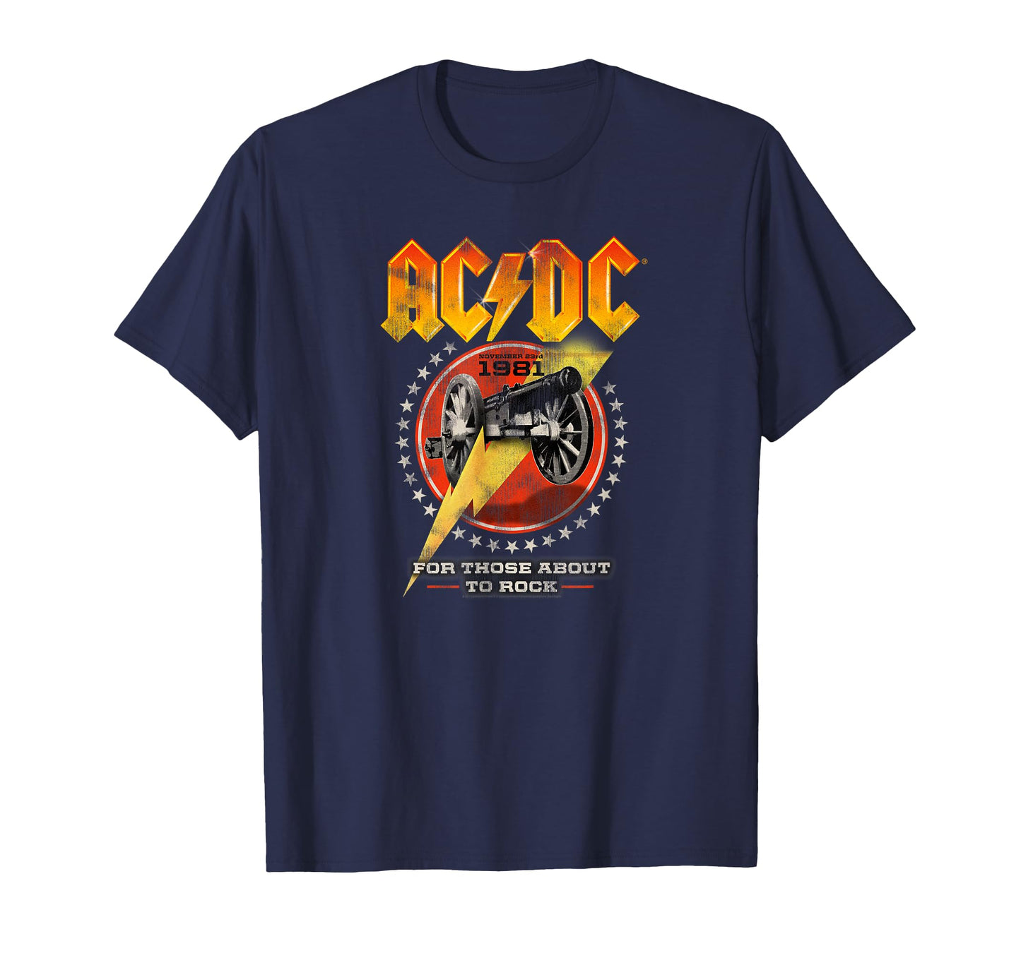 AC/DC Rock Music Band For Those About To Rock 1981 T-Shirt