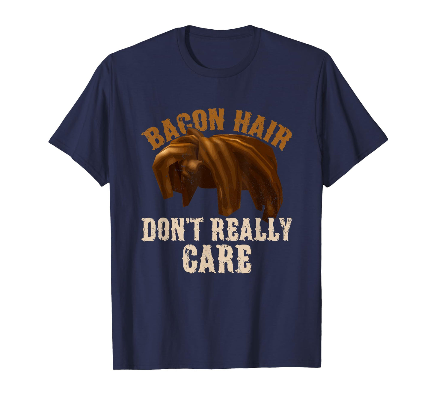 Bacon Hair Don't Really Care For Boy Video Gamers T-Shirt
