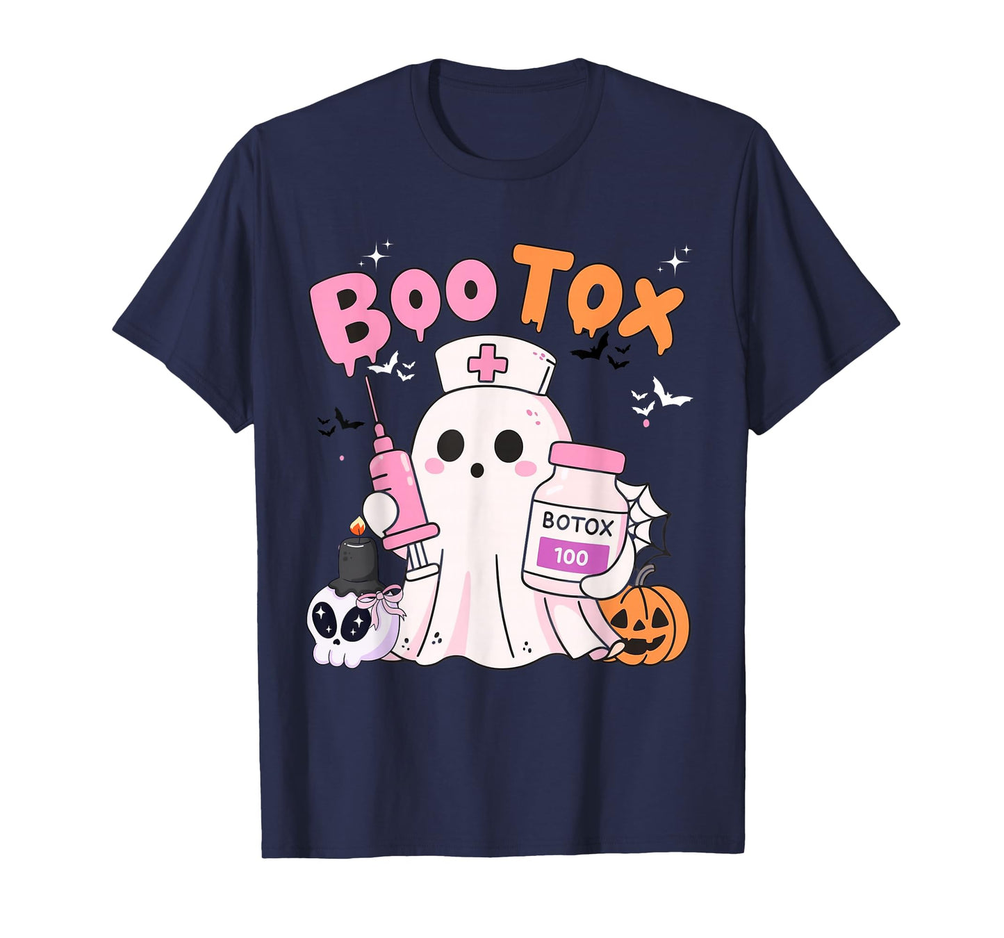 Boo Tox Nurse Ghost Filler Botox Halloween Aesthetic T-Shirt