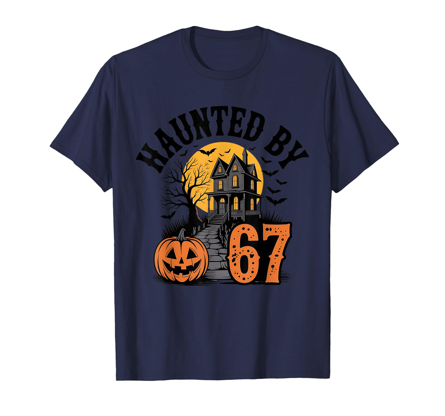 67 Meme Halloween Haunted Spooky - Six Seven Gen Alpha Z T-Shirt