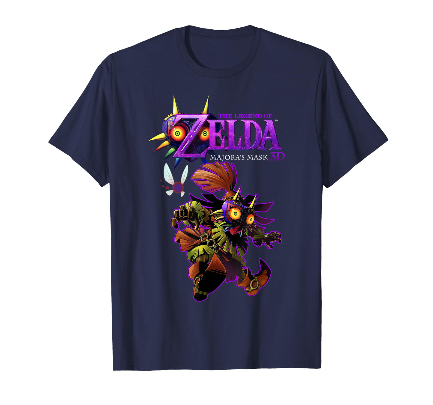 Legend Of Zelda Majoras Mask Skull Kid Portrait Logo T-Shirt