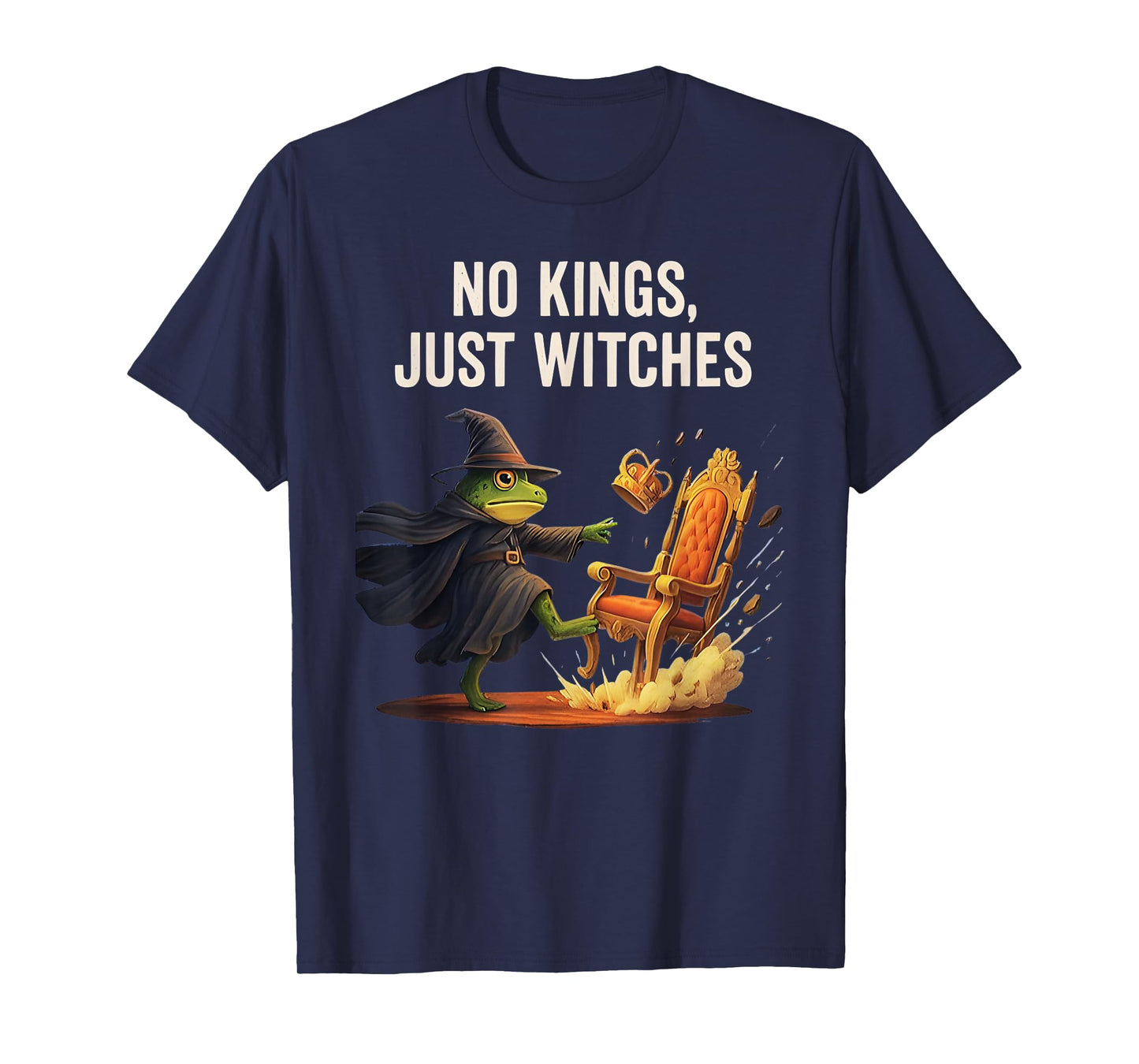 No Kings Just Witches Funny Witchcore Halloween Art T-Shirt