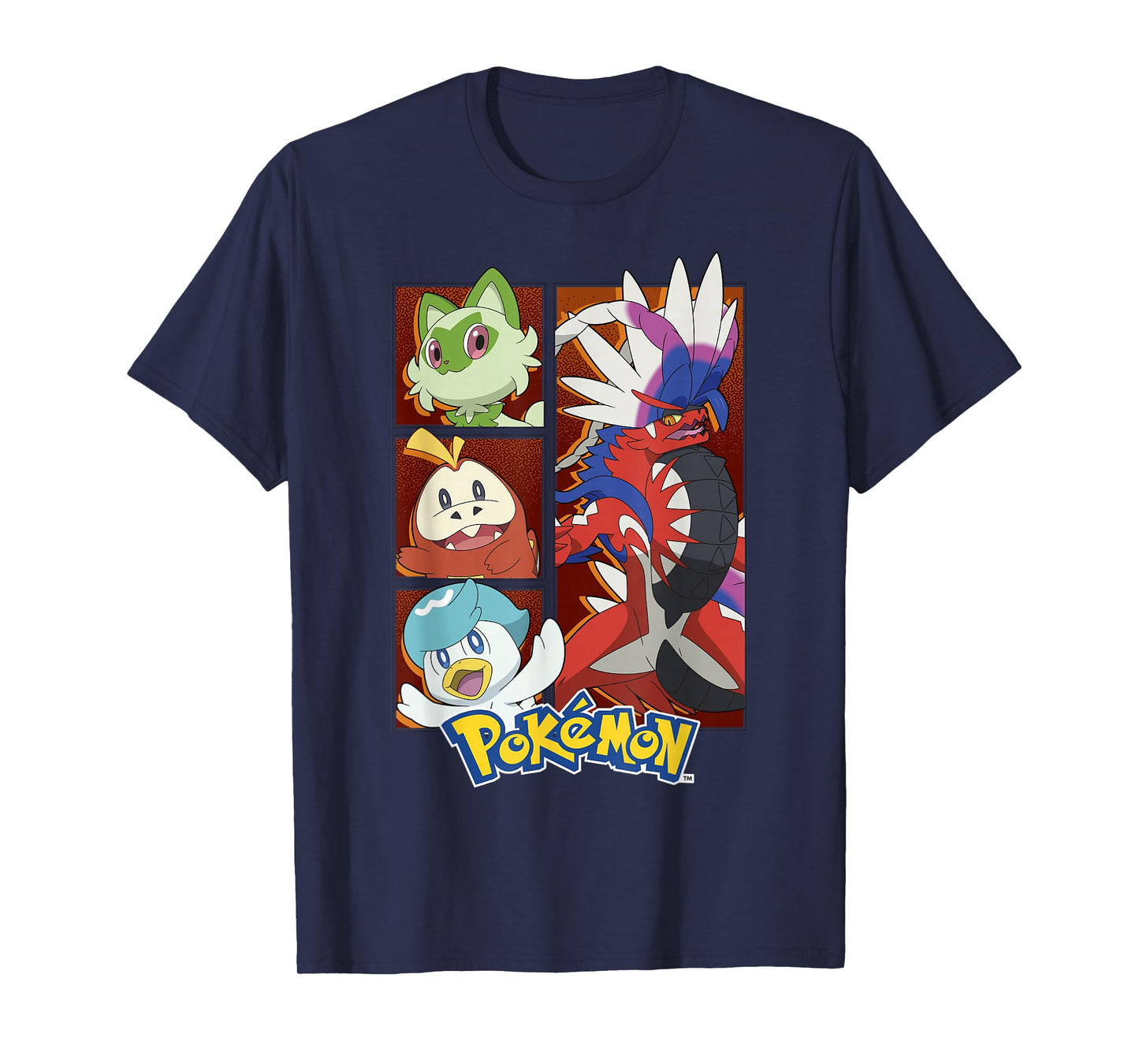 Pokémon Koraidon & Paldea Starters Boxed Up Portraits T-Shirt