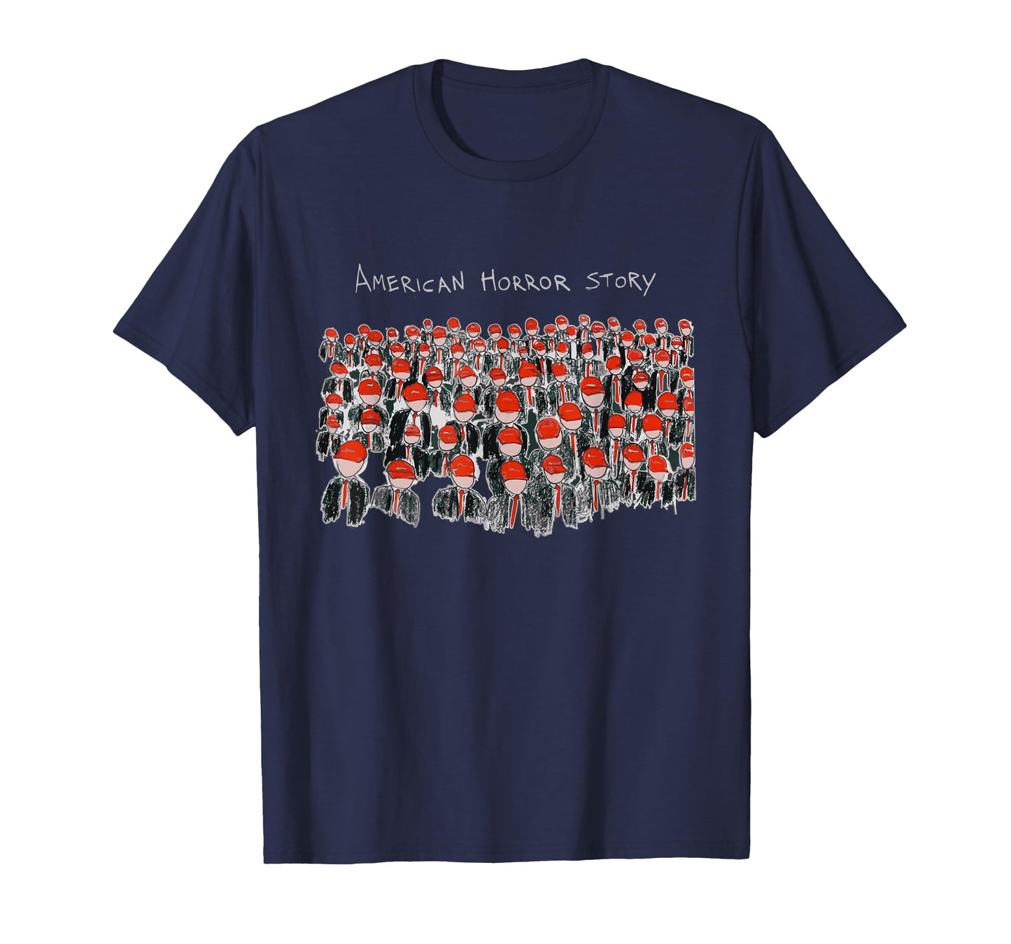 Trump President USA Flag Halloween Horror Story T-Shirt