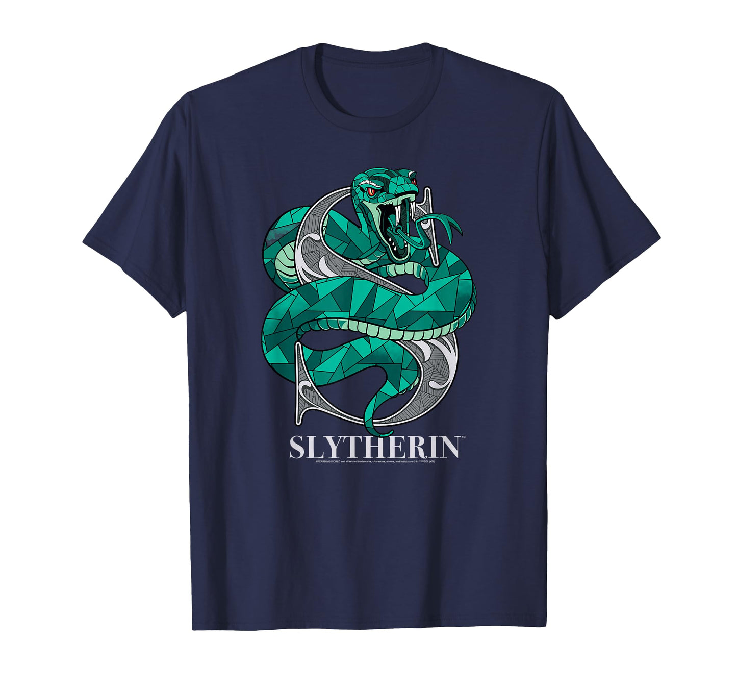 Harry Potter Mosaic Slytherin with Snake T-Shirt
