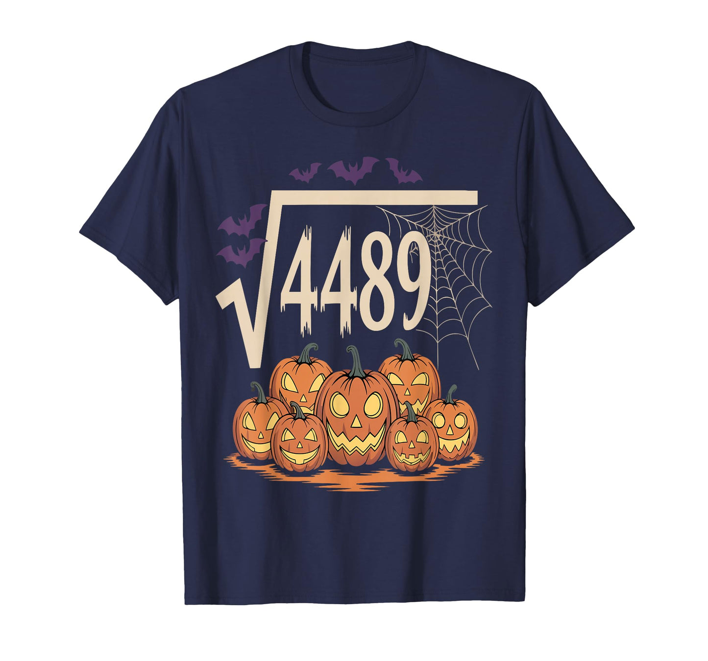 Square Root 4489 Slang Math Teacher Six Seven 6 7 Halloween T-Shirt
