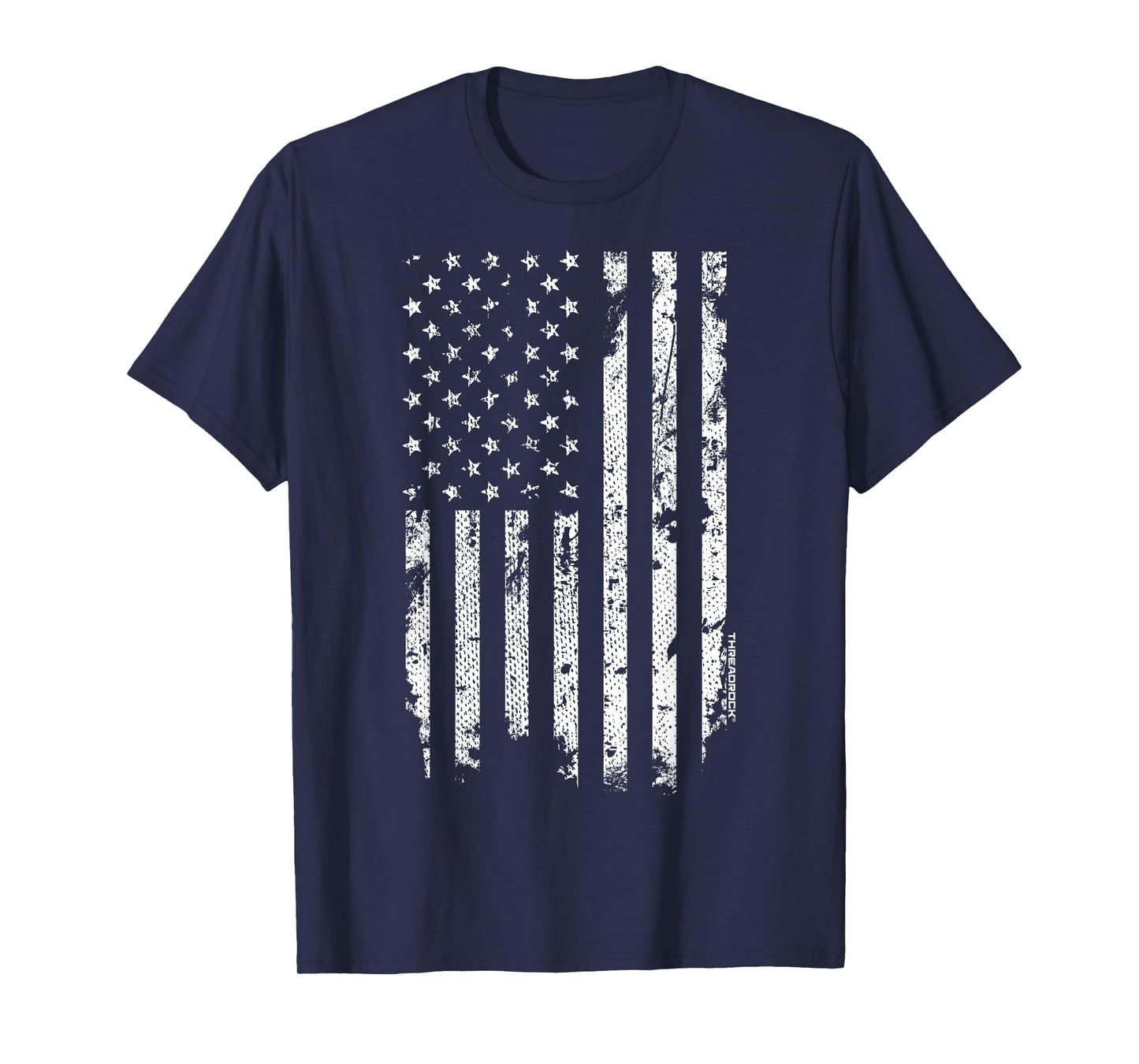 Distressed White American Flag T-Shirt T-Shirt