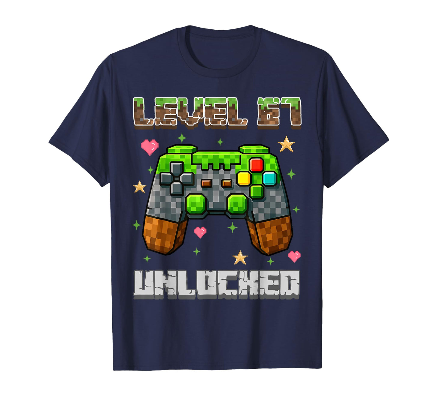 Level 67 Unlocked Gaming School Meme Six Seven Boys Kids T-Shirt