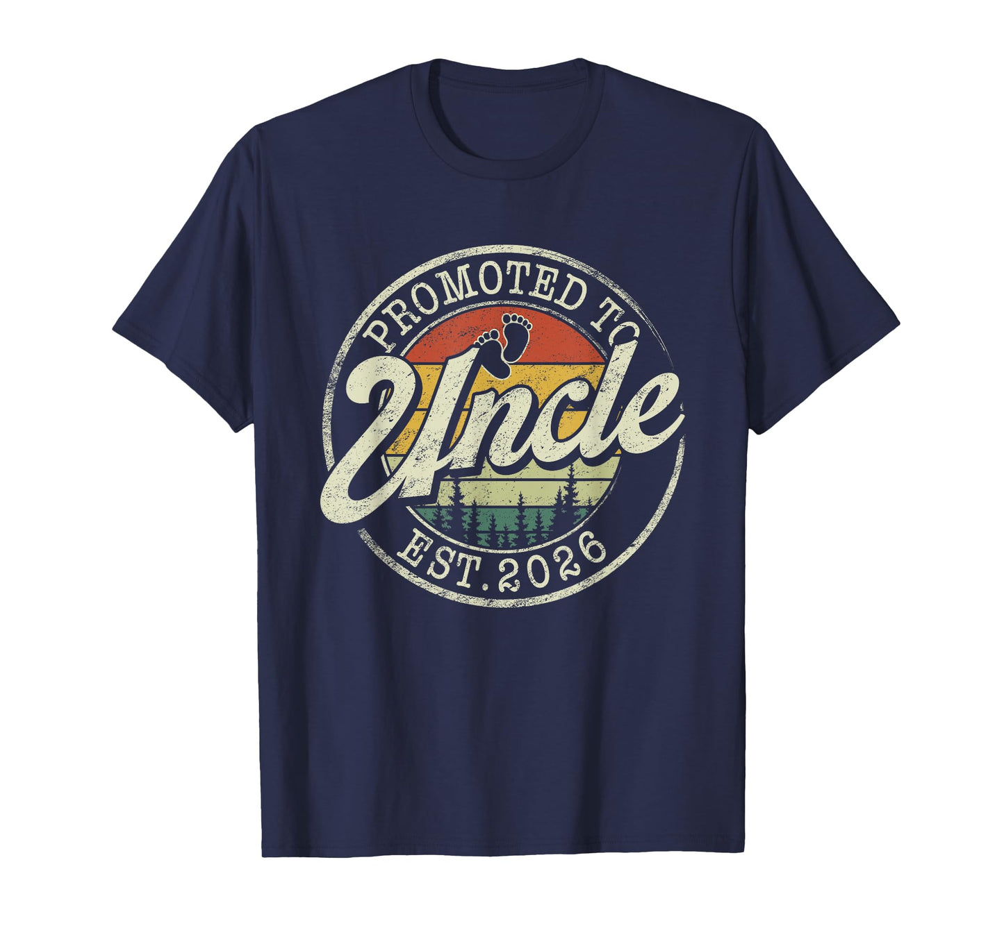 Promoted To Uncle Est 2026 Pregnancy Announcement T-Shirt
