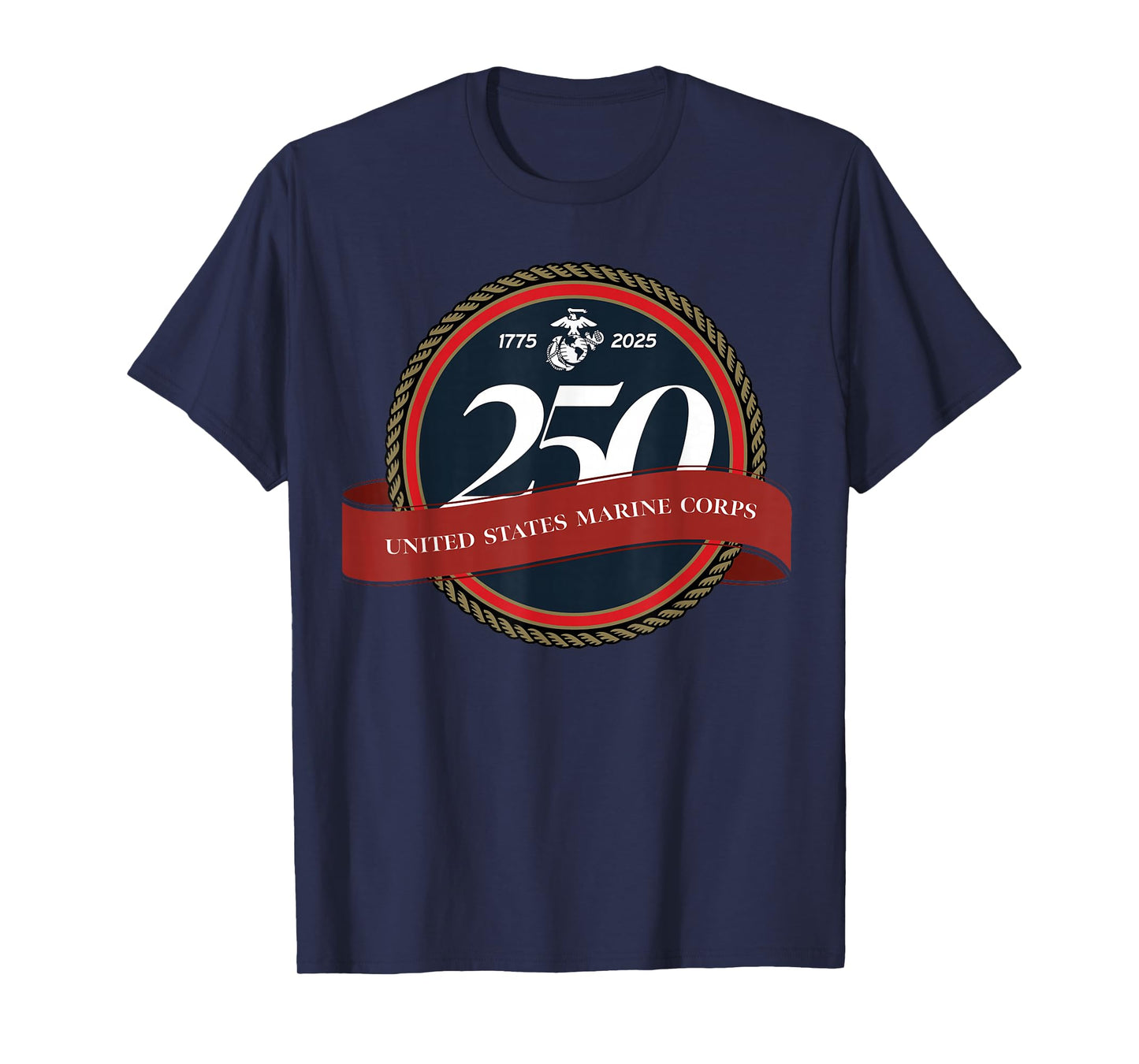 United States Marine Corps 250th Birthday Seal T-Shirt