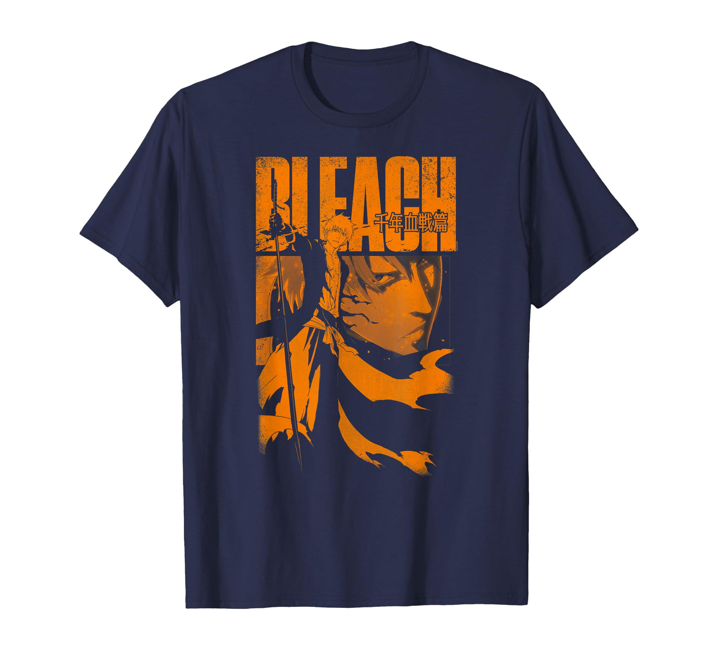 BLEACH: Thousand Year Blood War Orange Ichigo Pose Anime T-Shirt