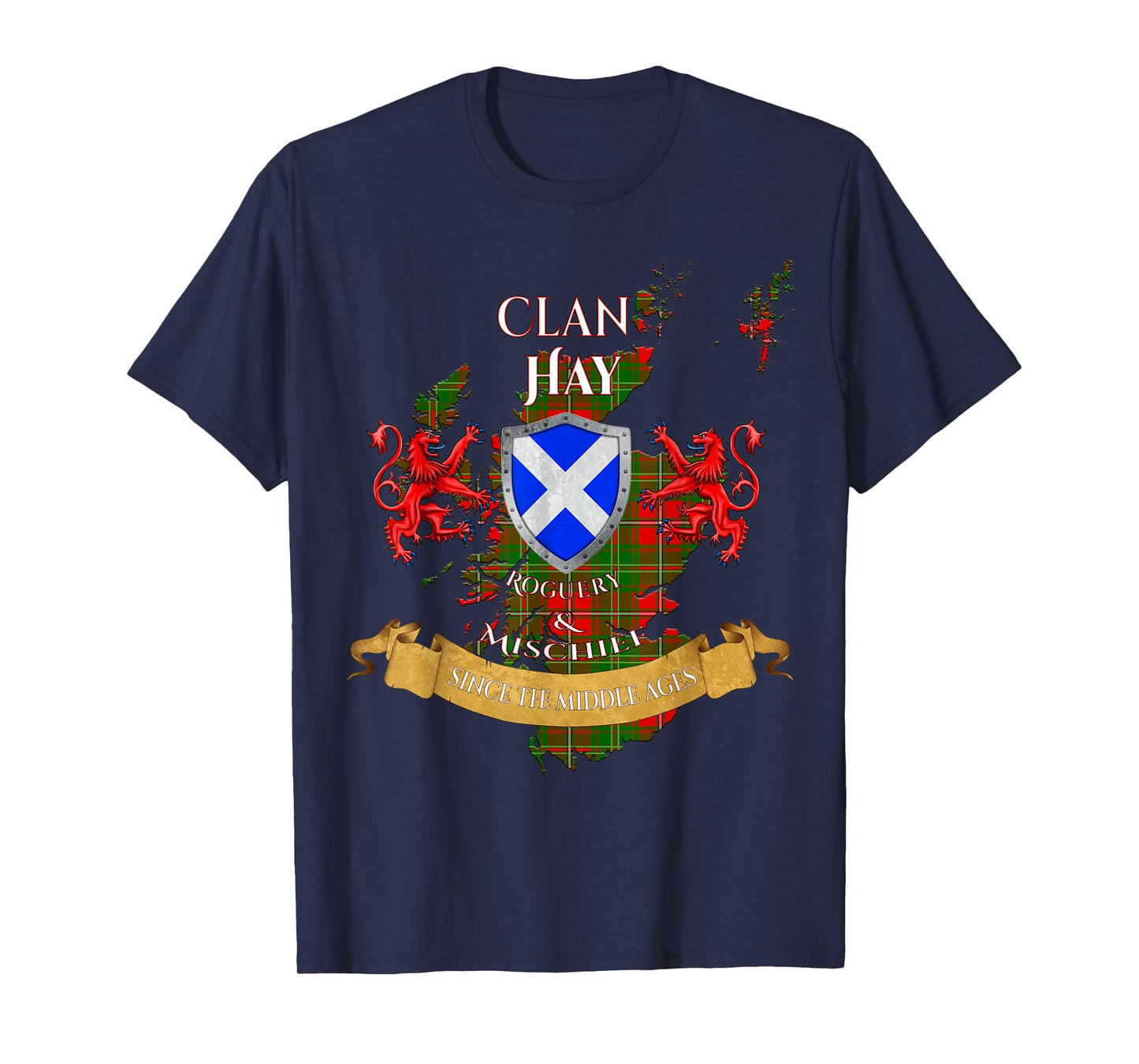 Hay Scottish Family Clan Middle Ages Mischief T-Shirt