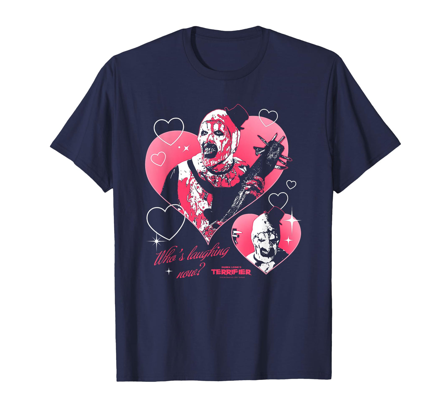 Terrifier I Heart Art Creepy Valentine's Day Horror Movie T-Shirt